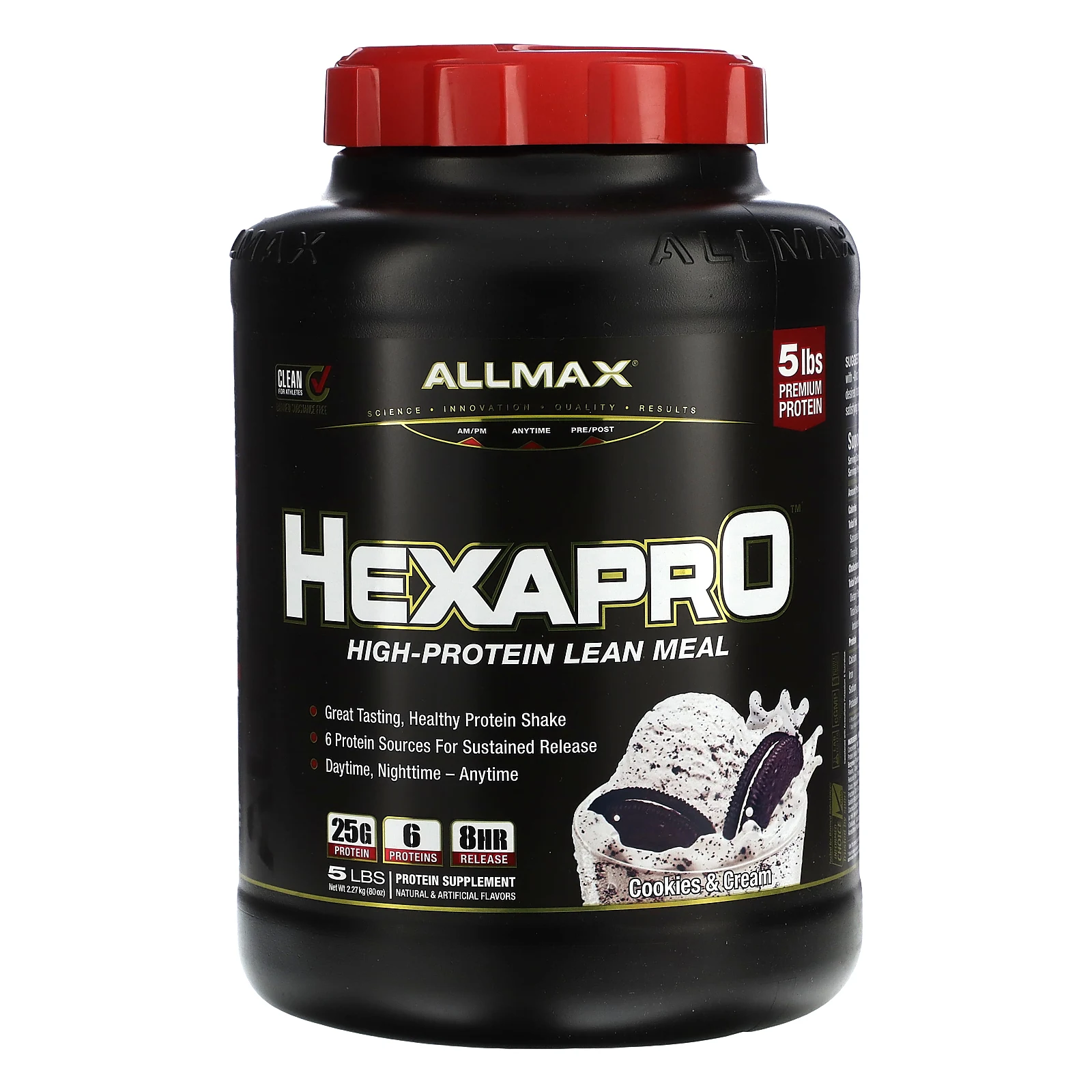 ALLMAX, Hexapro, высокобелковое обезжиренное питание, вкус печенья со сливками. 2,27 кг (5 фунтов)