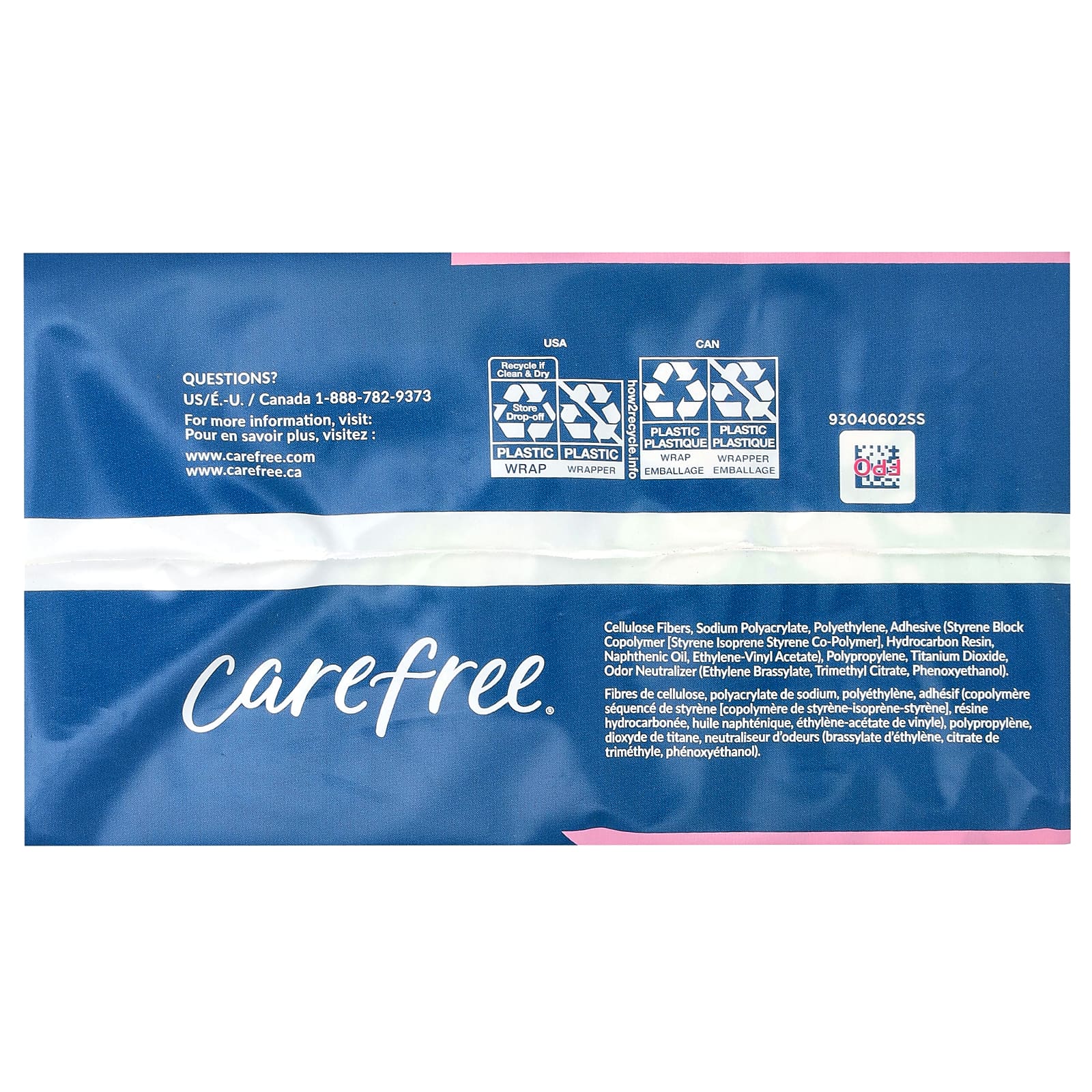 Carefree, ультратонкие, супердлинные прокладки, 28 штук