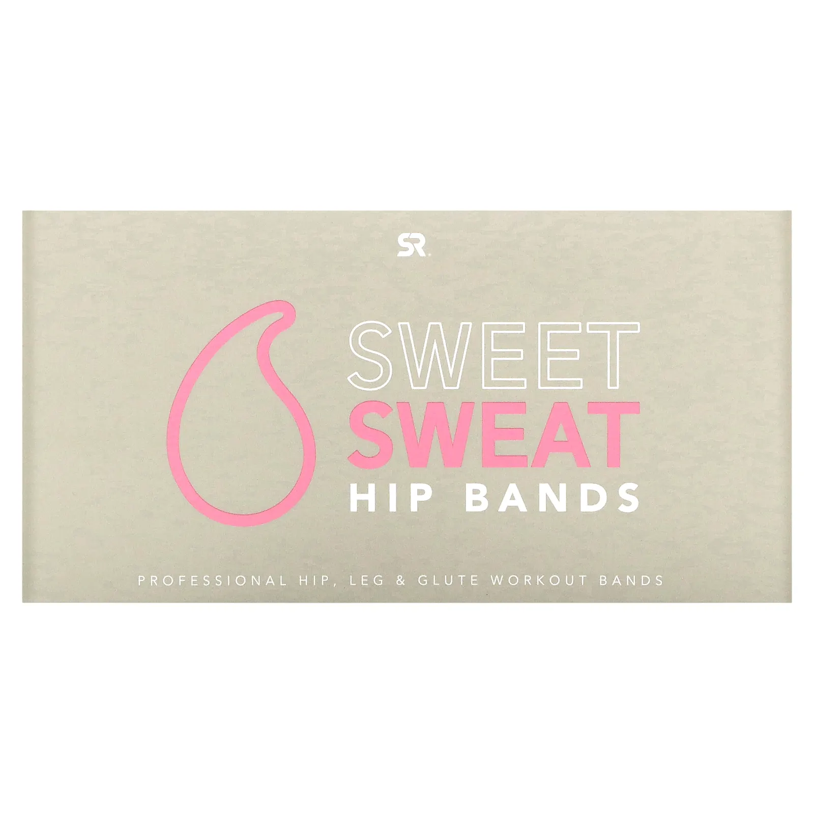 Sports Research, Sweet Sweat, эспандеры для бедер, розовые, 3 шт.