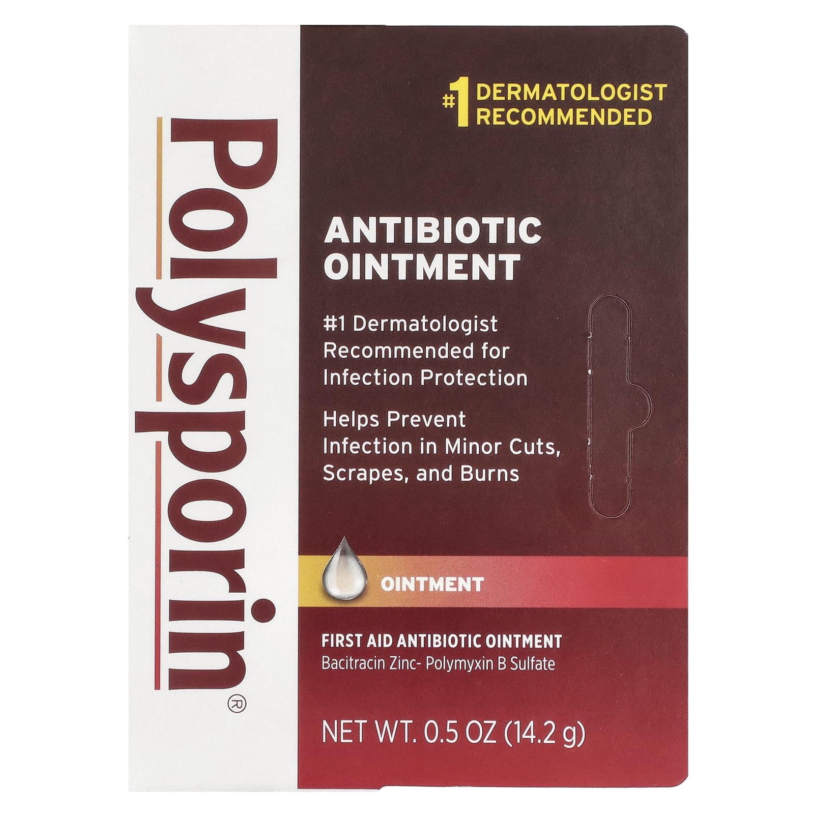 Polysporin, Мазь с антибиотиком, 14,2 г (0,5 унции)