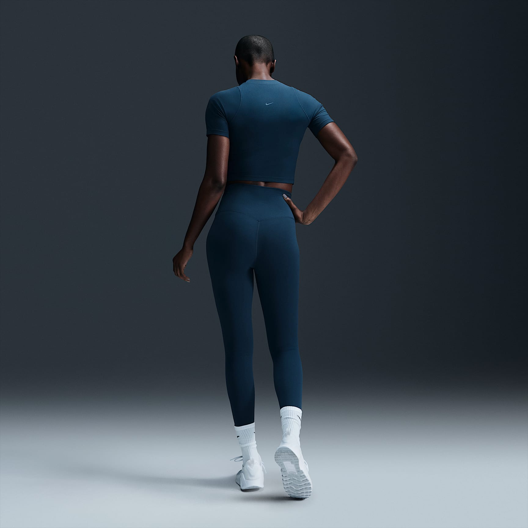 Nike Zenvy Rib Women's Dri-FIT Short-Sleeve Top