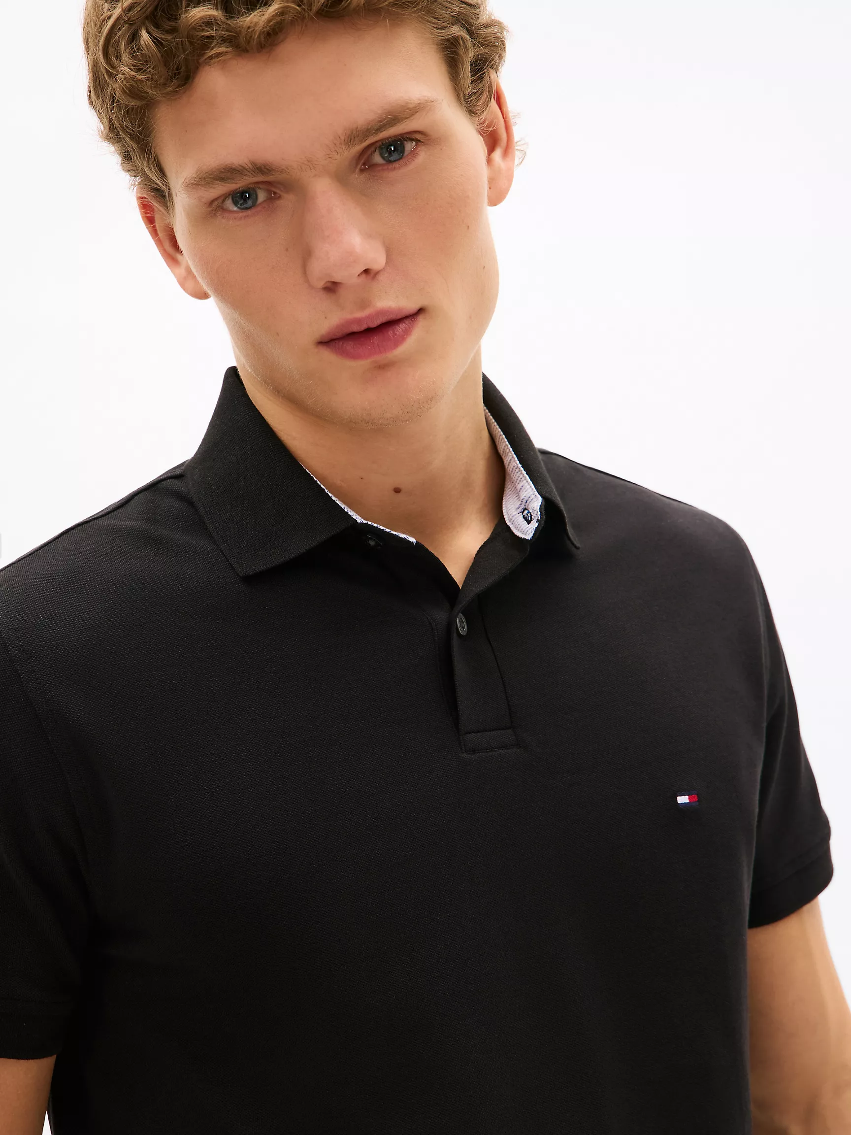 Мужское поло Tommy Hilfiger, Эластичное поло стандартного кроя Tommy