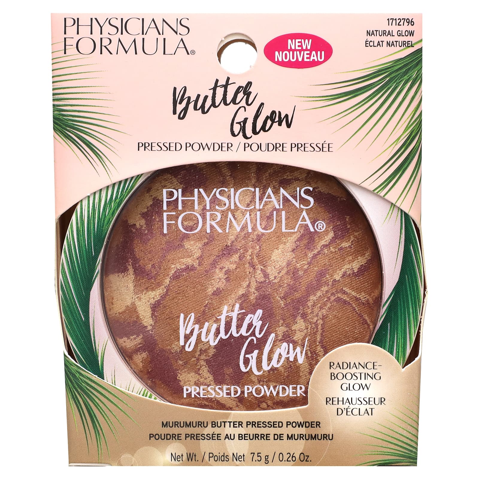 Physicians Formula, Butter Glow, прессованный порошок, натуральное сияние, 7,5 г (0,26 унции)