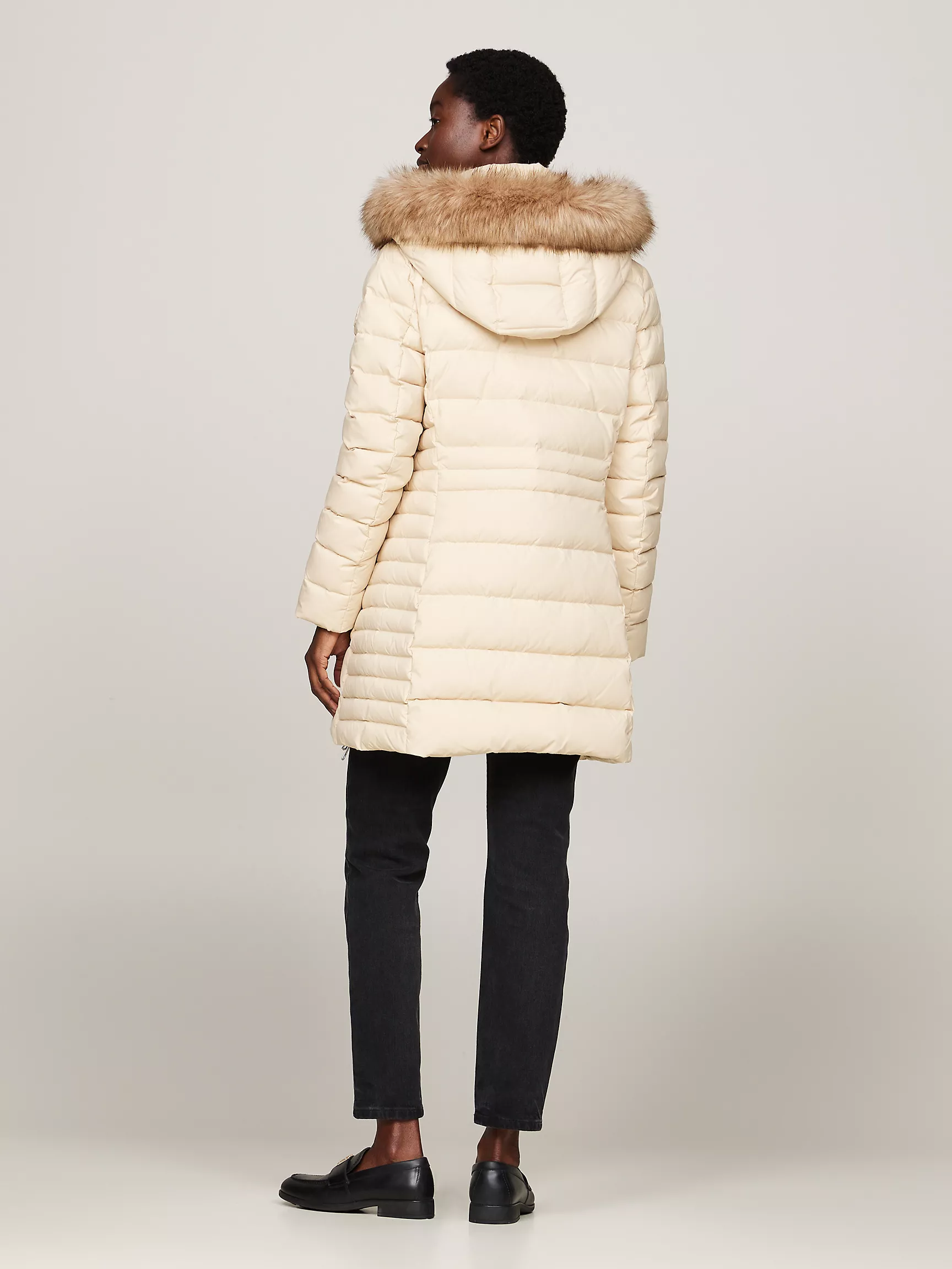 Женское пальто Tommy Hilfiger, Водоотталкивающее пуховое пальто с капюшоном