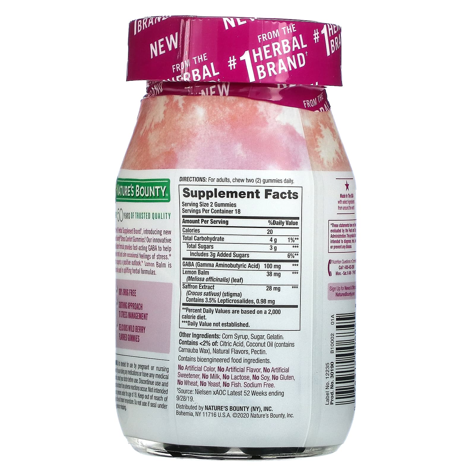 Nature's Bounty, Stress Comfort, добавка для улучшения настроения и снижения стресса, со вкусом лесных ягод, 36 жевательных таблеток