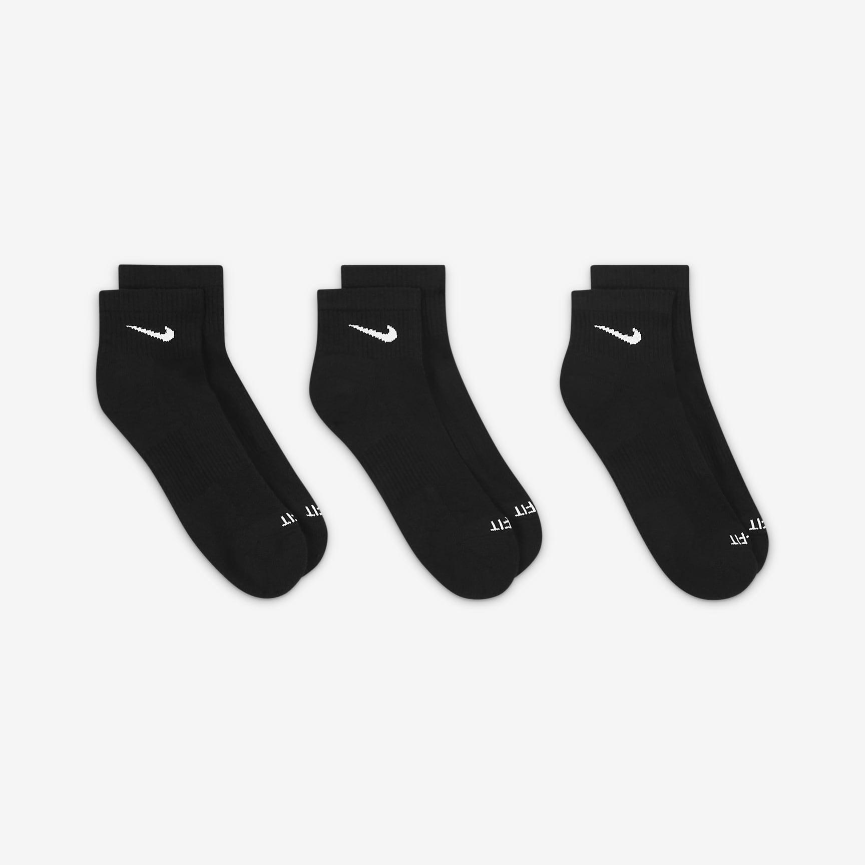 Nike Everyday Plus Cushioned Training Ankle Socks (3 Pairs)