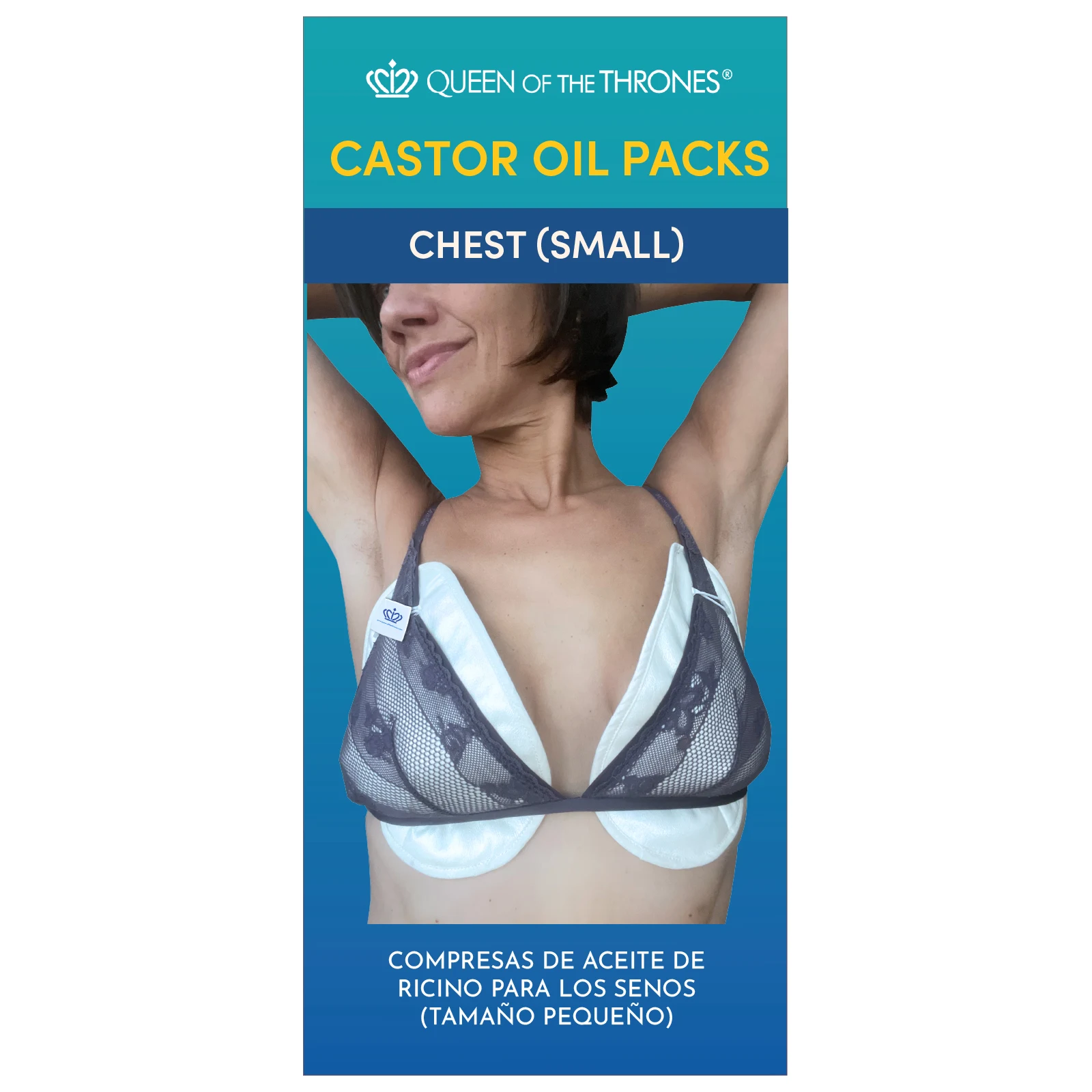 Queen of the Thrones, Касторовое масло, для маленькой груди, 2 шт.