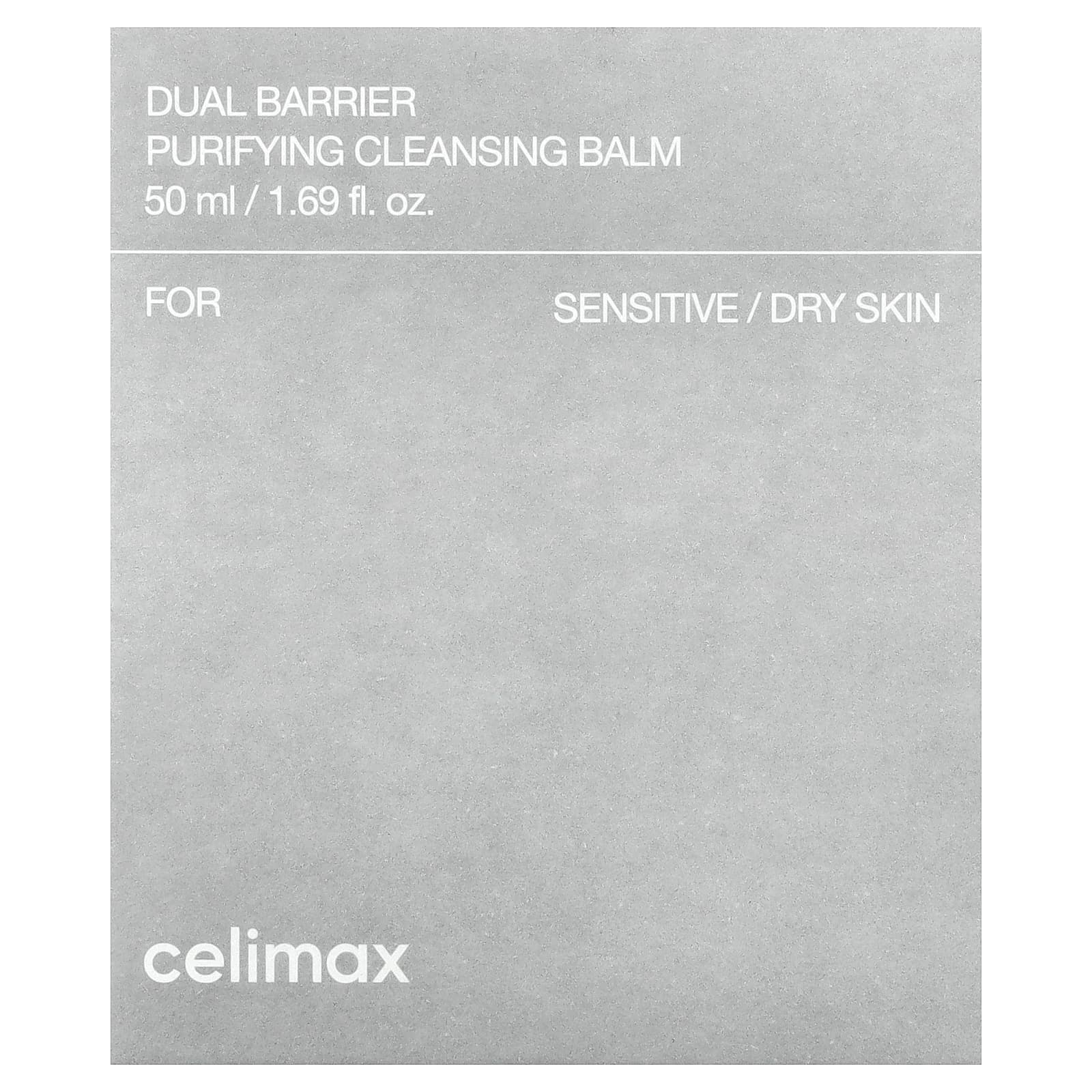 Celimax, очищающий бальзам с двойным барьером, для чувствительной/сухой кожи, 50 мл (1,69 жидк. унции)