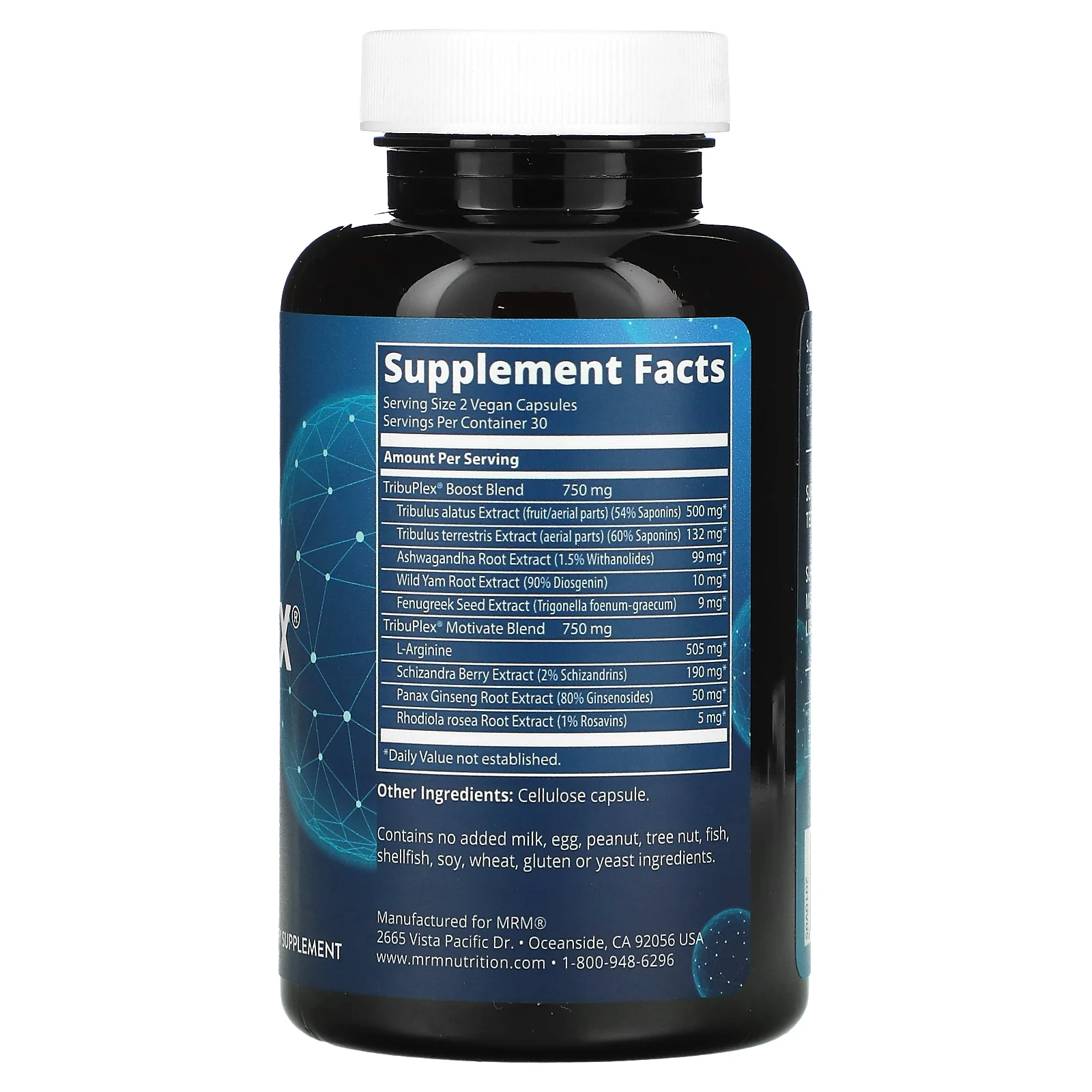 MRM Nutrition, Nutrition, TribuPlex 750, 60 веганских капсул