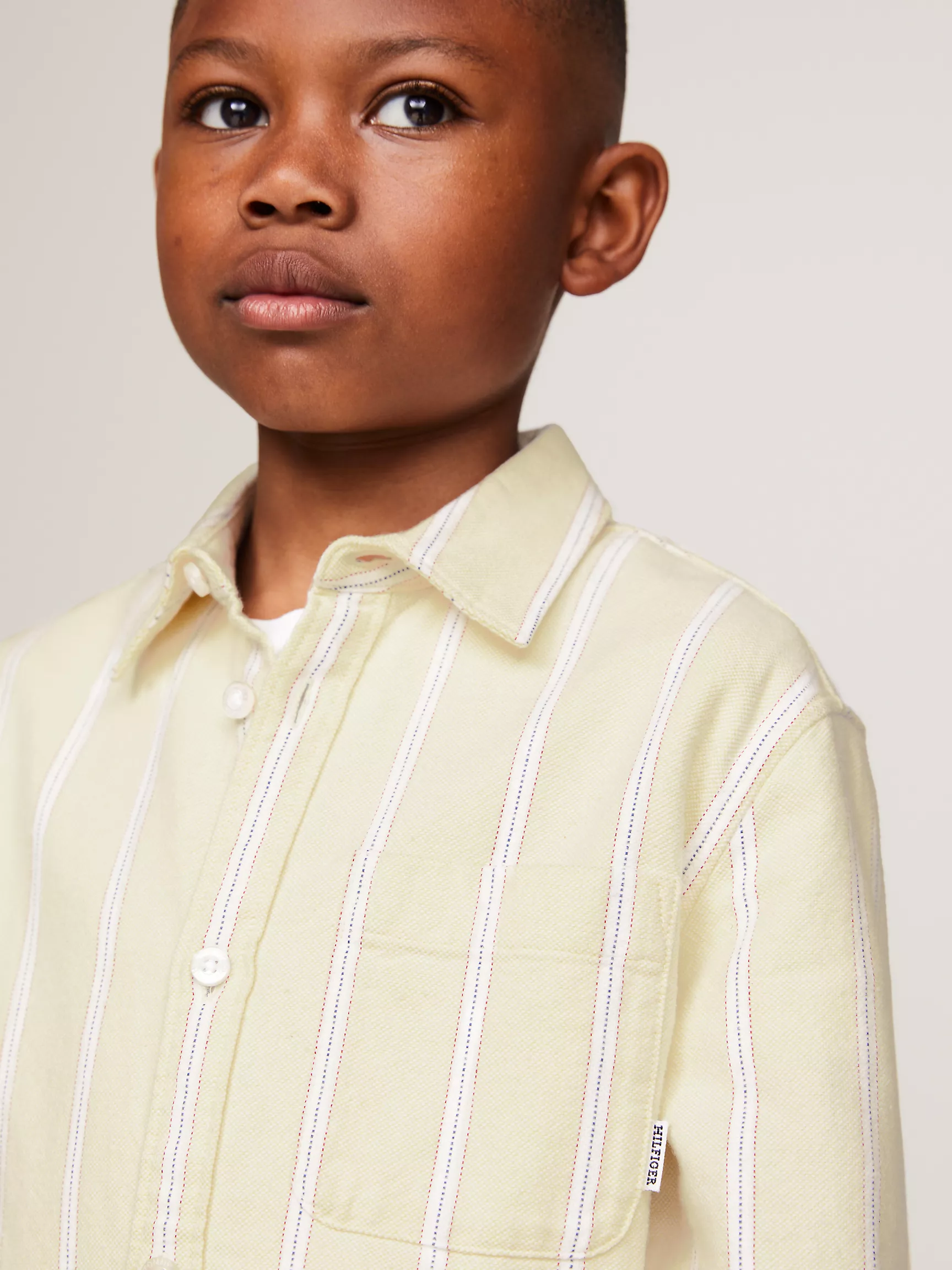 Рубашка для мальчика Tommy Hilfiger, Детская рубашка с длинным рукавом в полоску