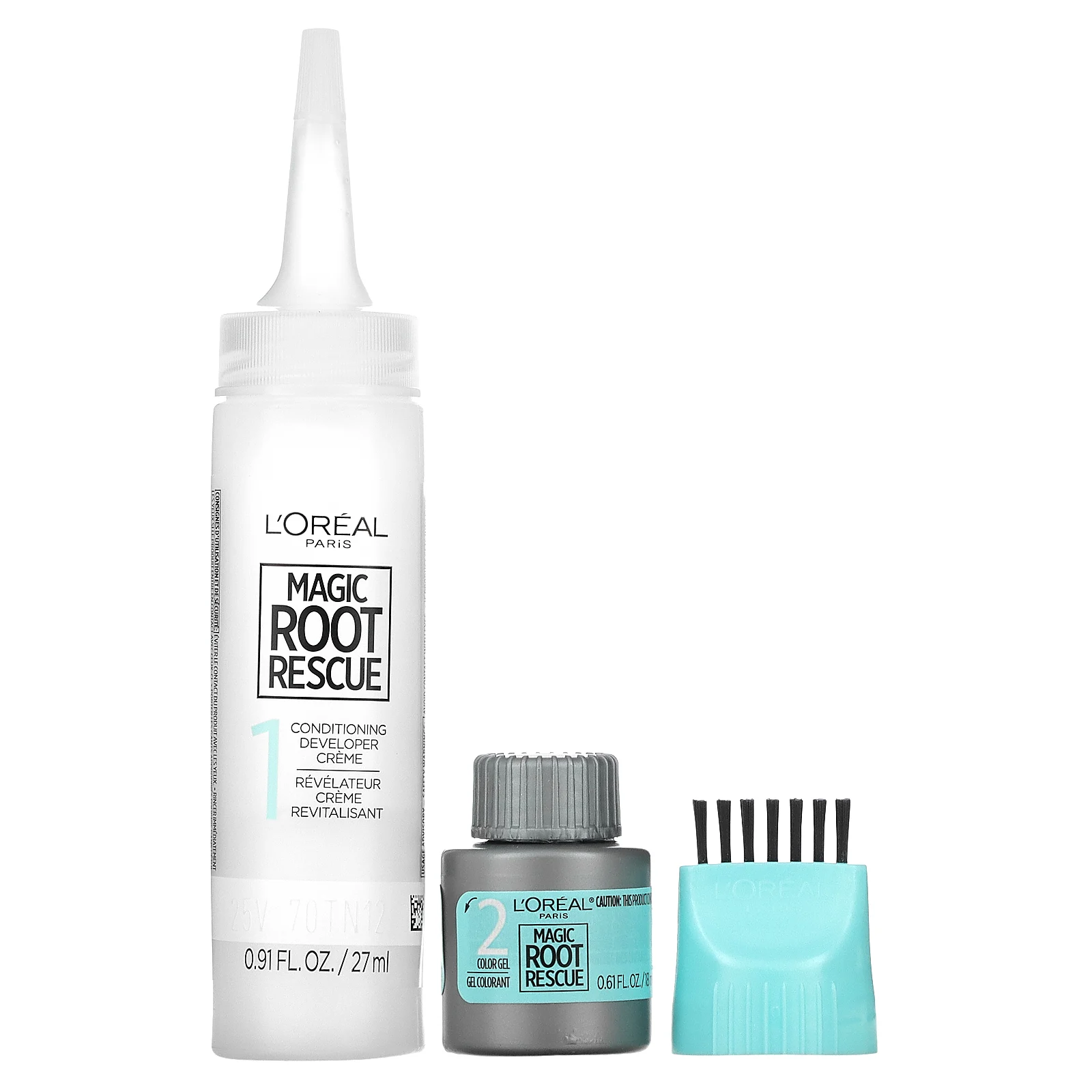 L'Oréal, Комплект для окрашивания корней за 10 минут Magic Root Rescue, оттенок 4 темный коричневый, на 1 применение