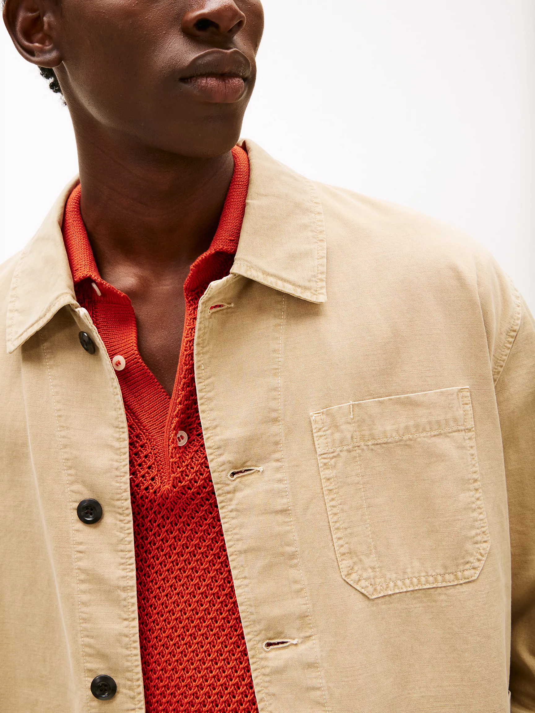 Мужская куртка Tommy Hilfiger, Утилитарная куртка с окраской в готовом виде