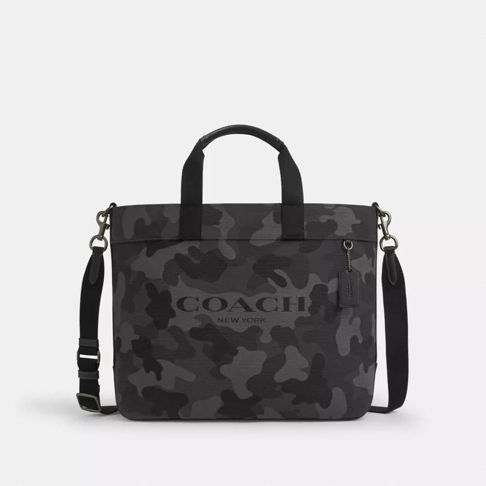 Сумка COACH Tote Bag 38 With Camo Print