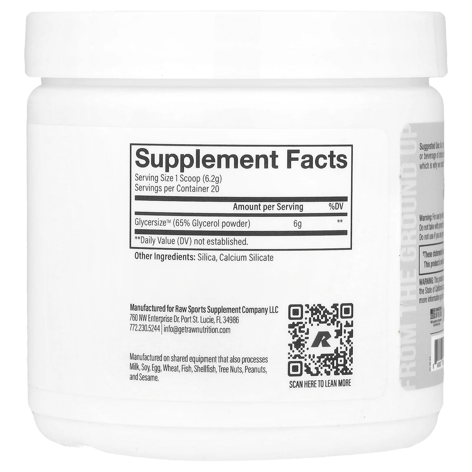 Raw Nutrition, Pump 2, предтренировочный комплекс, без добавок, 124 г (4,37 унции)