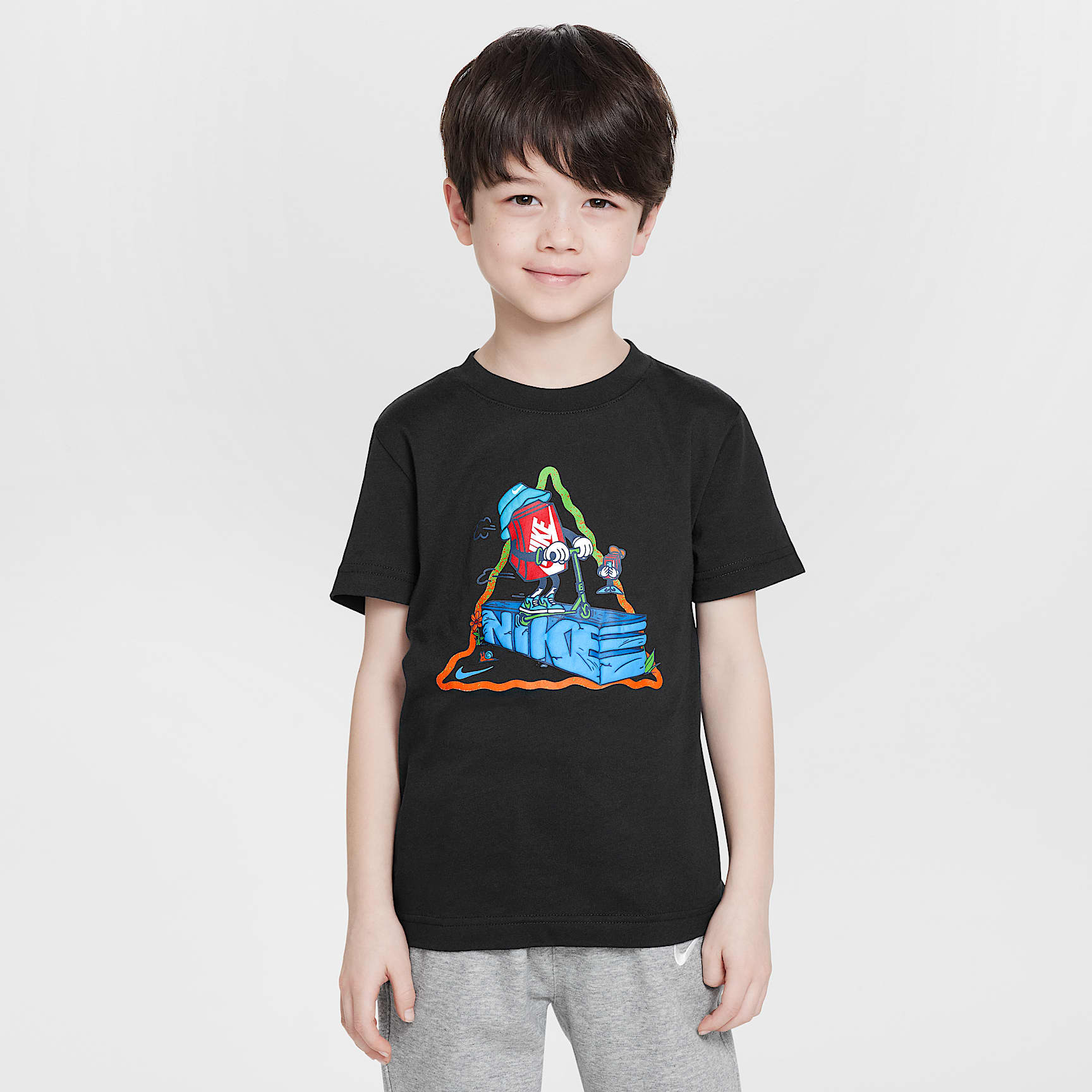Nike Little Kids' Boxy Scooter T-Shirt