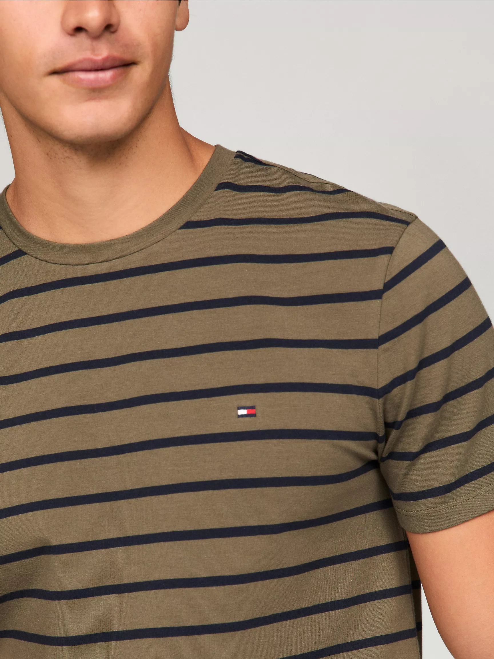 Мужская футболка Tommy Hilfiger, Эластичная футболка премиального качества сверхприталенного кроя