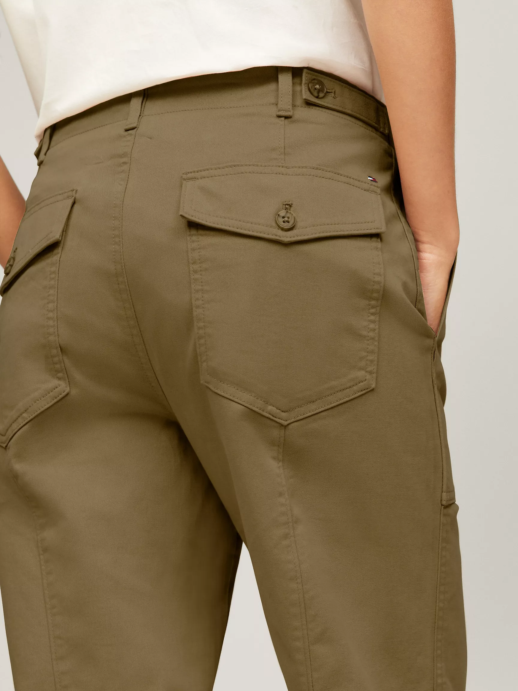 Женские брюки Tommy Hilfiger, Однотонные брюки Utility прямого кроя