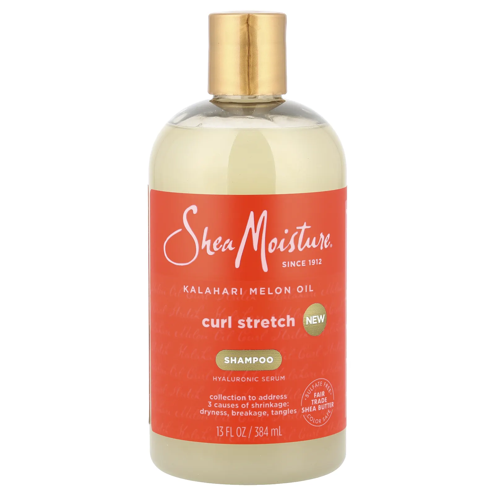 SheaMoisture, шампунь для выпрямления локонов, масло калахарской дыни, 384 мл (13 жидк. унций)