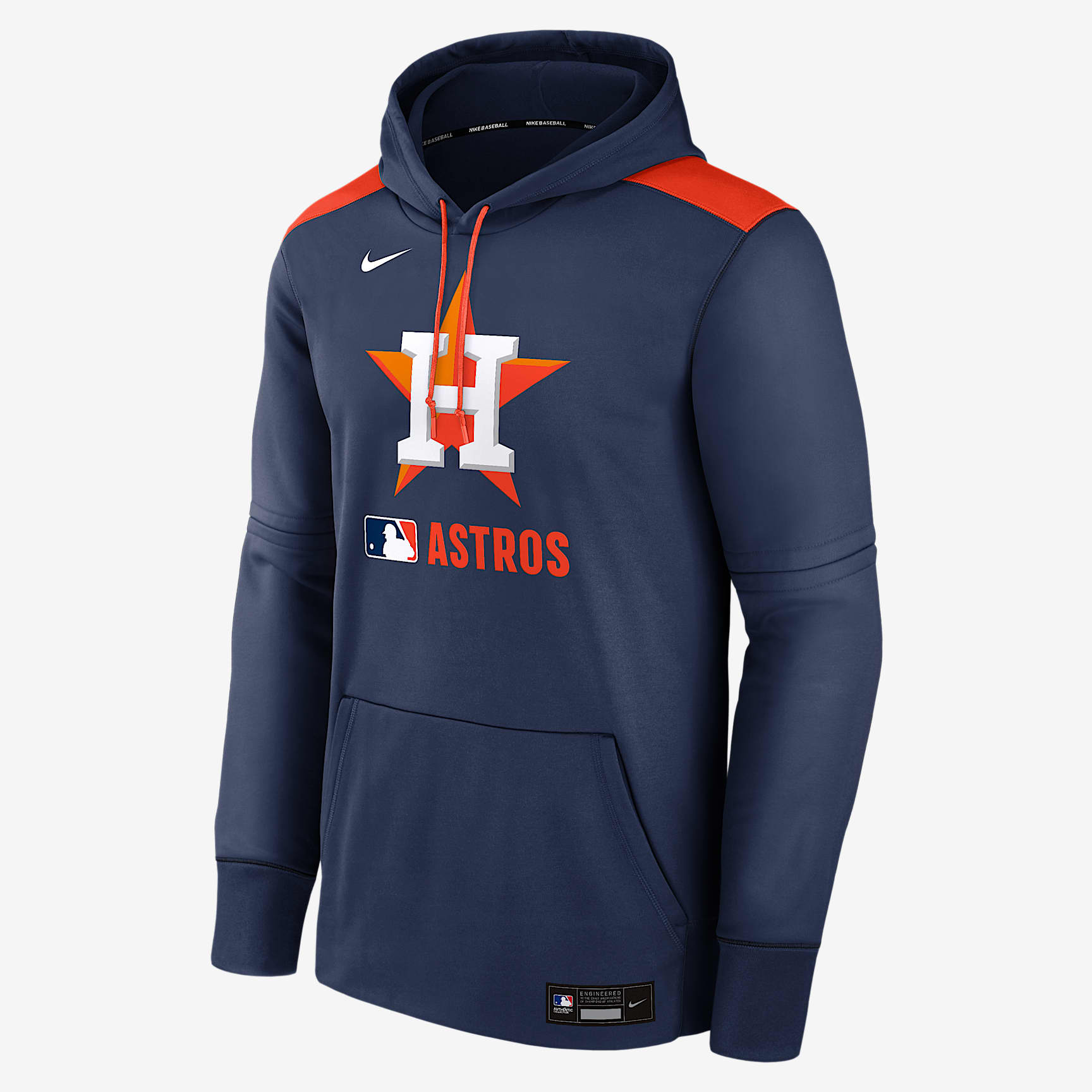 Houston Astros Authentic Collection Men's Nike Therma MLB Pullover Hoodie