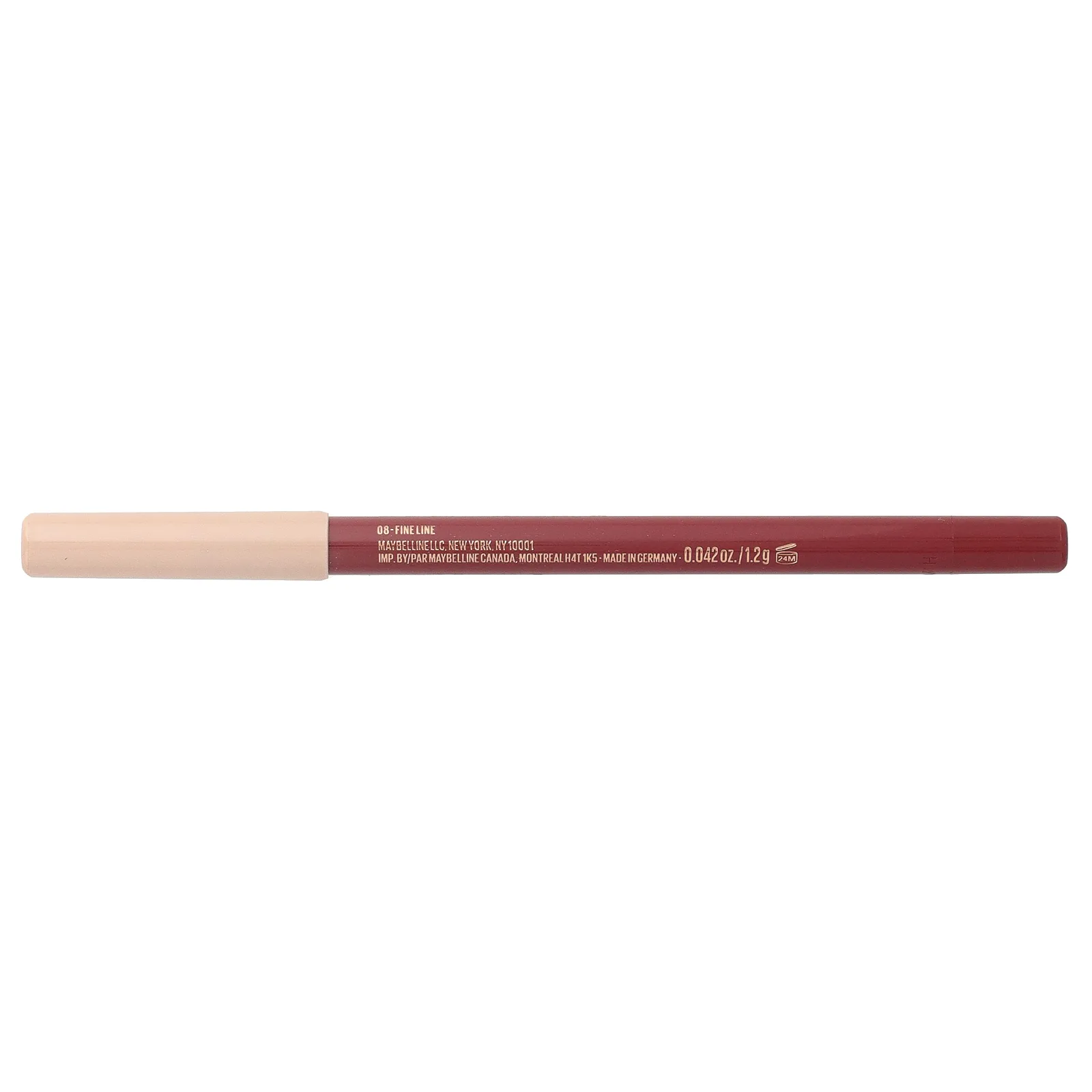 Maybelline, Sport Liner, карандаш для губ, оттенок 08 Fine Line, 1,2 г (0,042 унции)