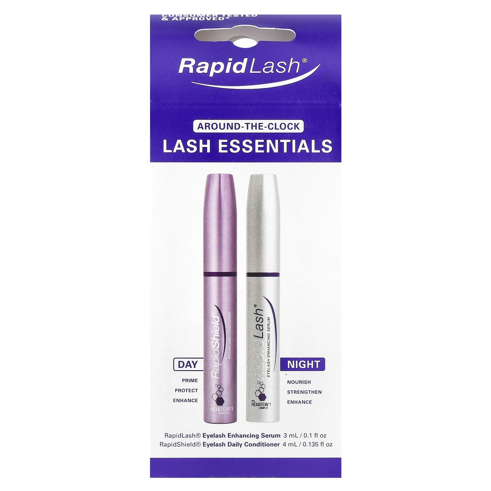 RapidLash, Around-The-Clock Lash Essentials, 2 шт.