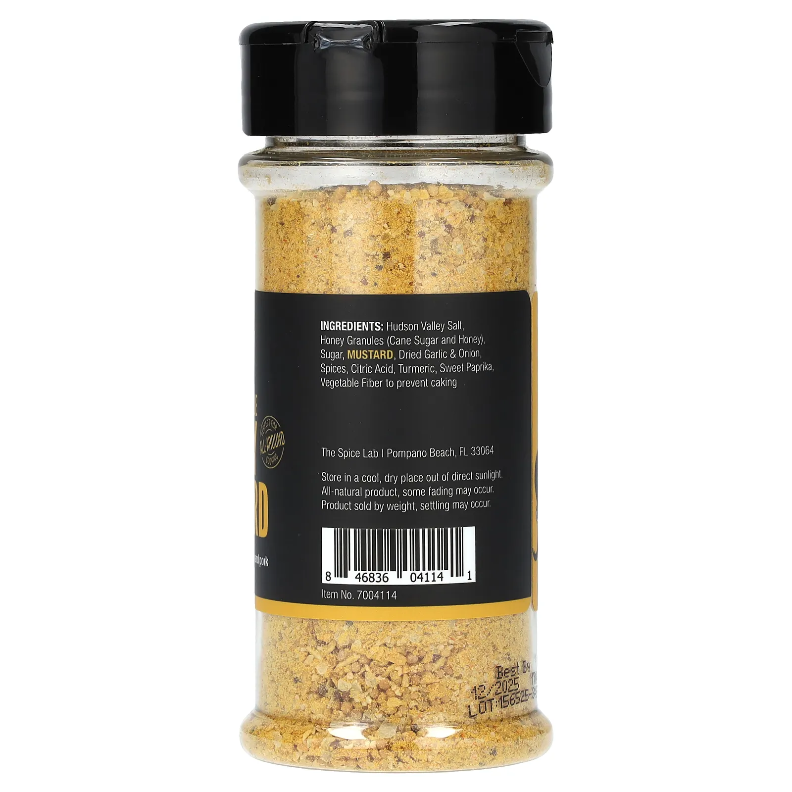 The Spice Lab, Медовая горчица по-деревенски, 6 унций (170 г)