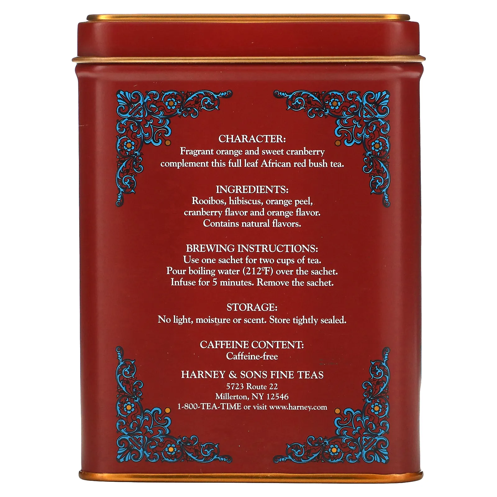 Harney & Sons, Африканская осень, 20 чайных пакетиков, 1.4 унции (40 г)