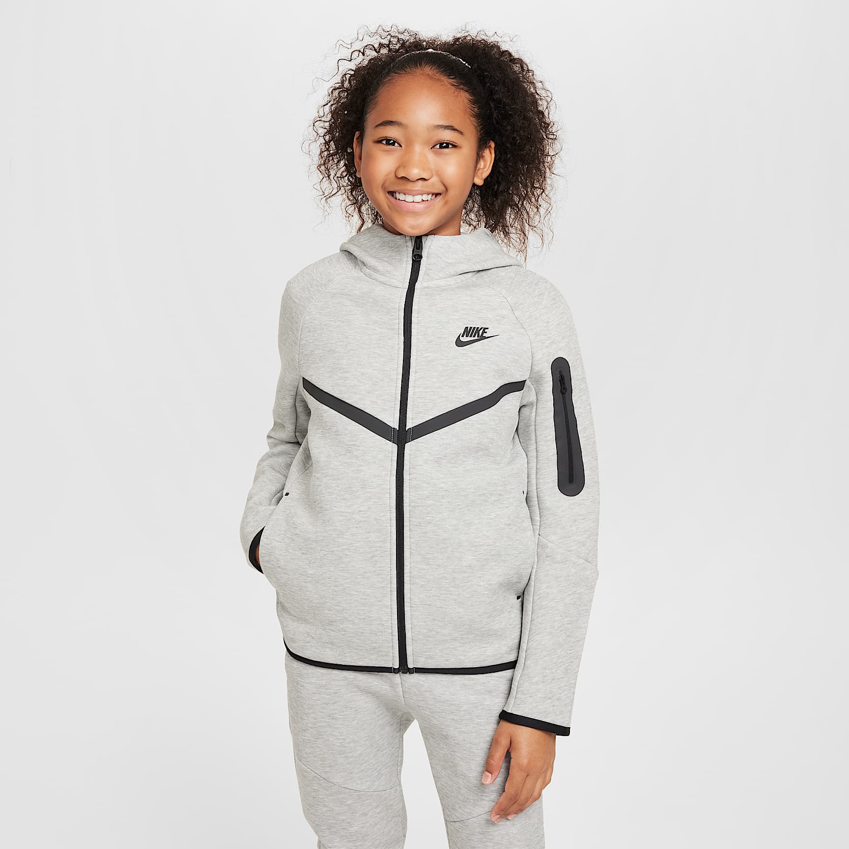 Nike Sportswear Tech Fleece Big Kids' Full-Zip Hoodie