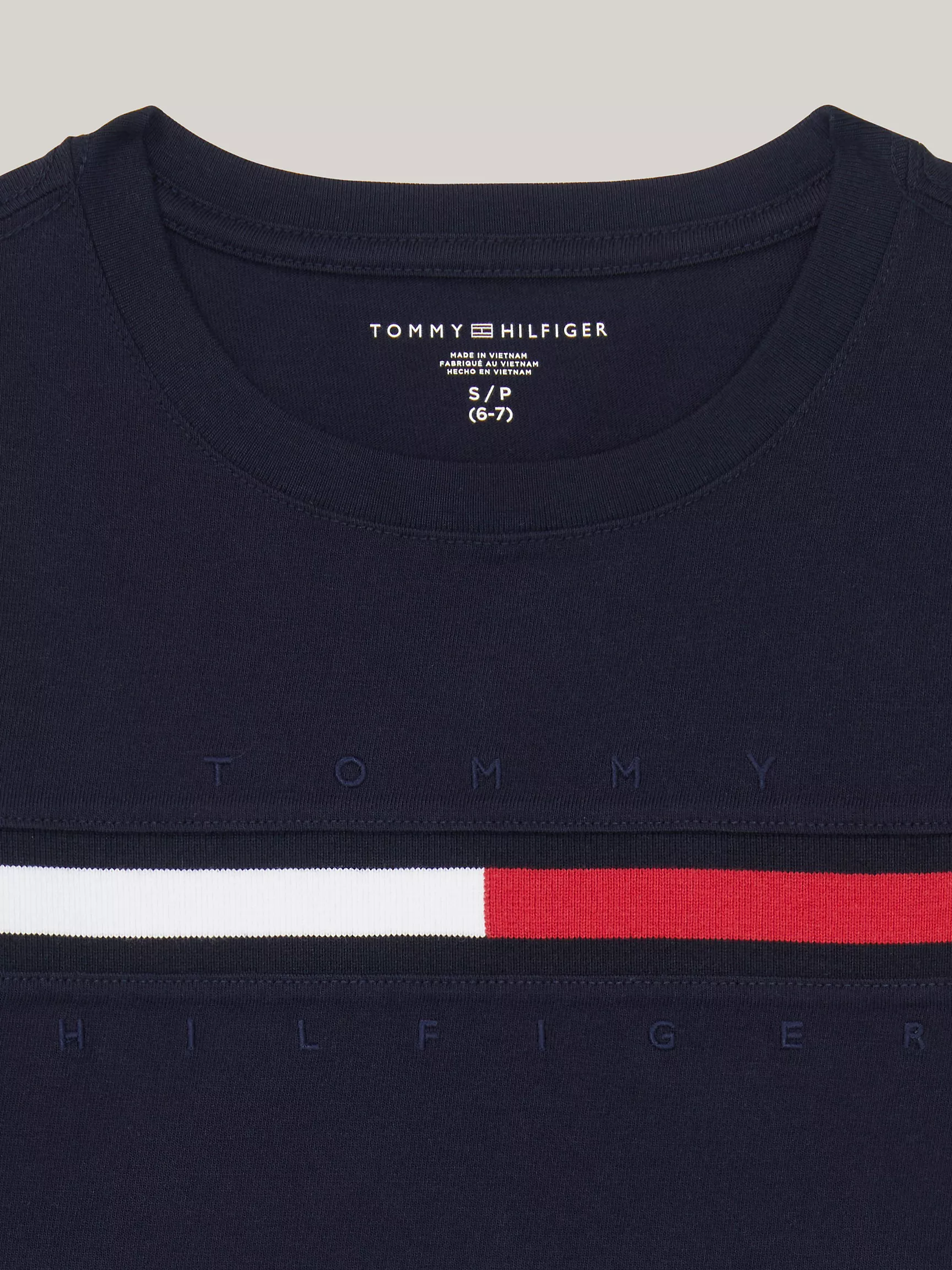 Футболка Tommy Hilfiger для мальчиков, Детская футболка с длинным рукавом и флаговыми полосками