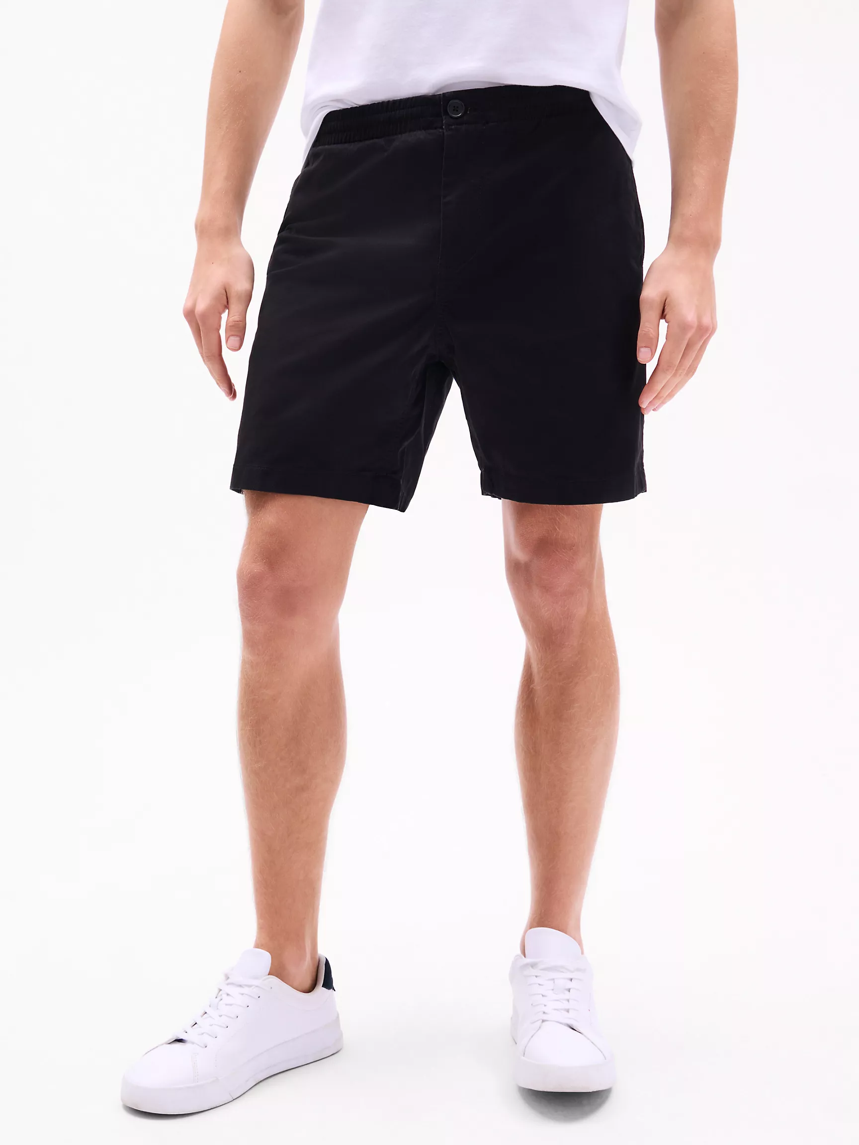 Мужские шорты Tommy Hilfiger, Трикотажные шорты из твила с бархатистой отделкой