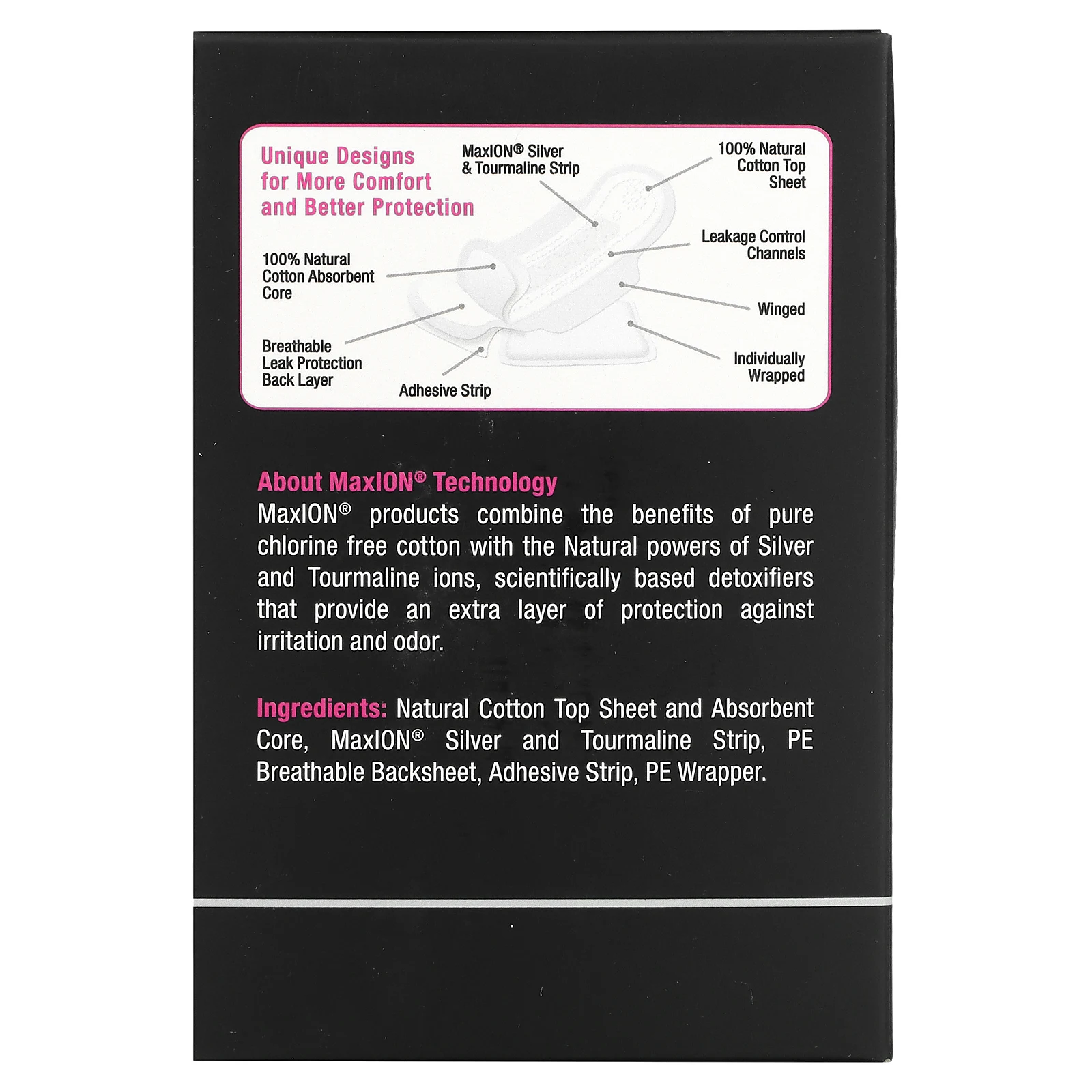 Maxim Hygiene Products, MaxION, натуральный хлопок, ультратонкие прокладки с крылышками, супер, 10 шт