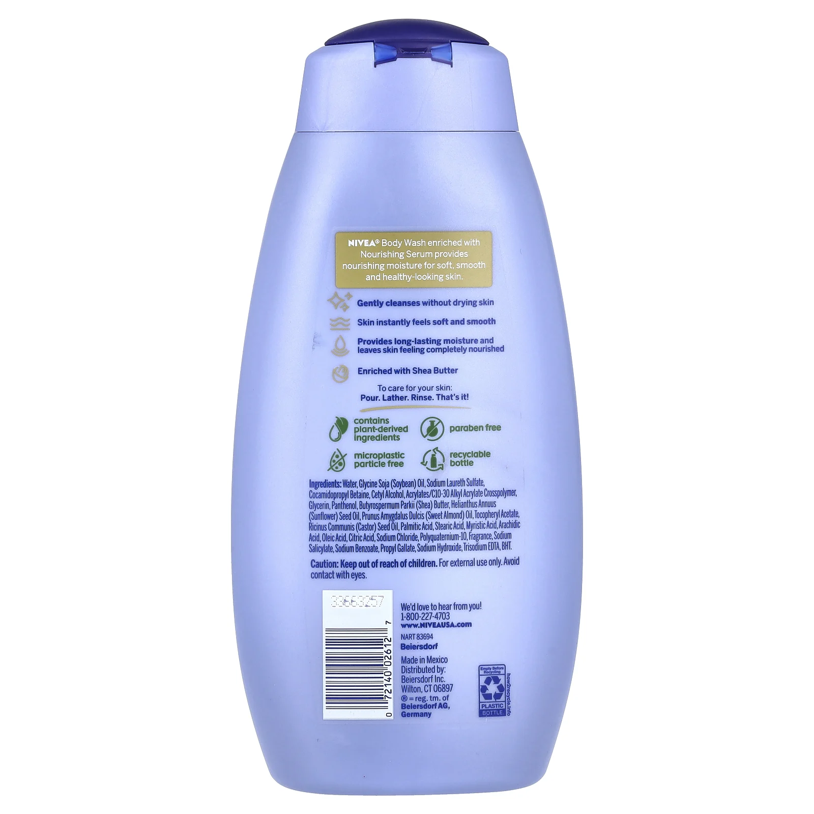 Nivea, Питательный гель для душа, масло ши, 591 мл (20 жидк. Унций)