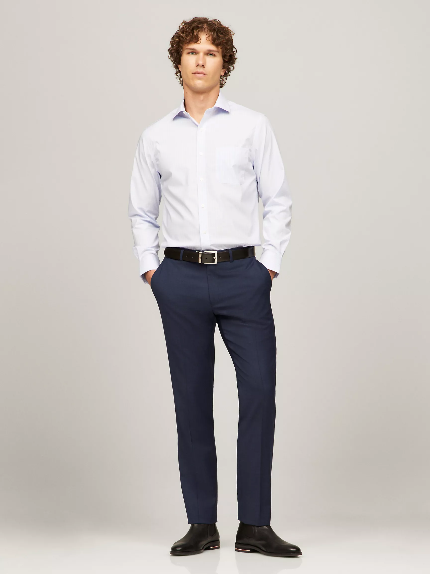 Мужская рубашка Tommy Hilfiger, Стандартная рубашка THFlex