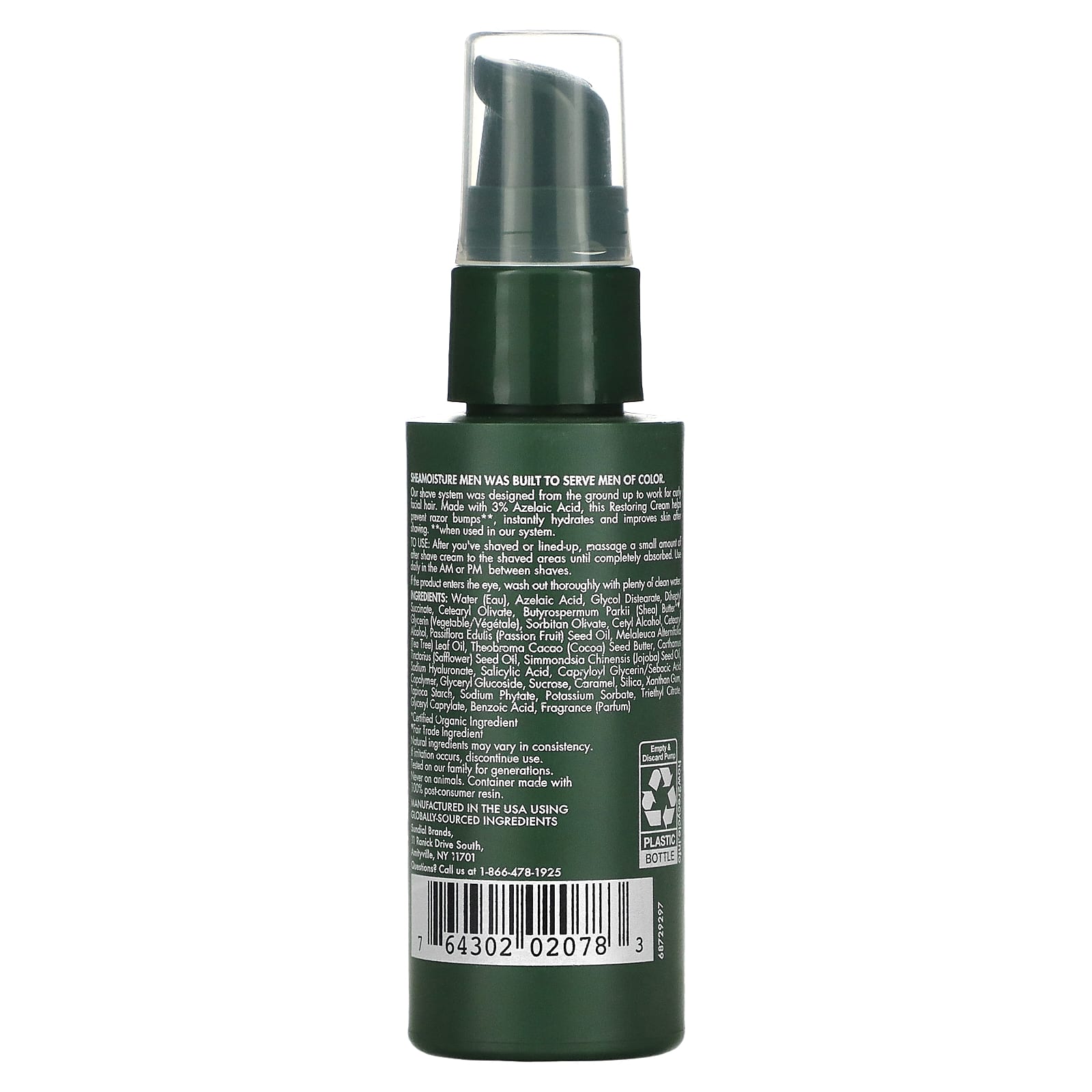 SheaMoisture, Для мужчин, восстанавливающий крем после бритья, 59 мл (2 жидк. Унции)