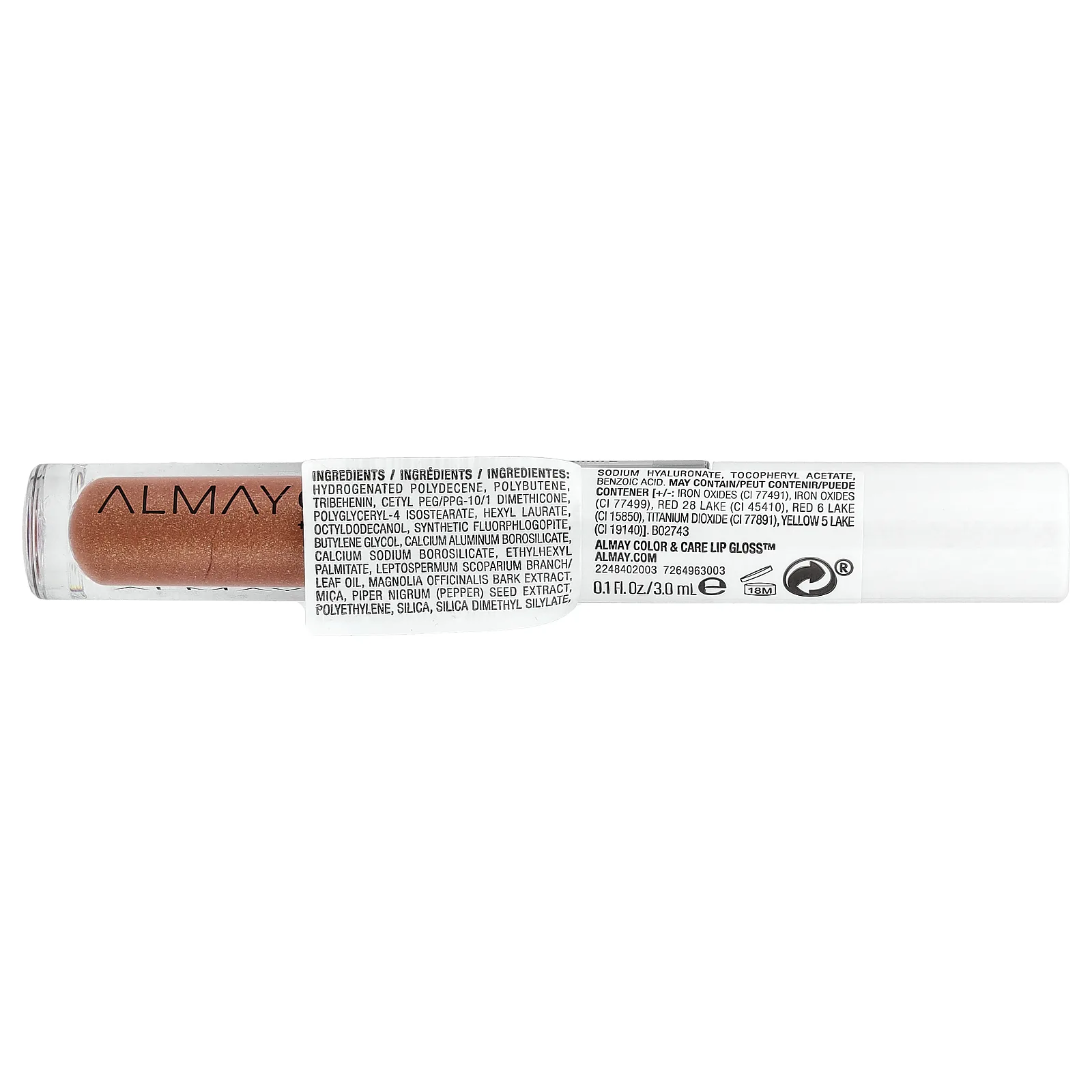 Almay, Color & Care Lip Gloss™, золотистый блеск 300, 3 мл (0,1 жидк. унции)