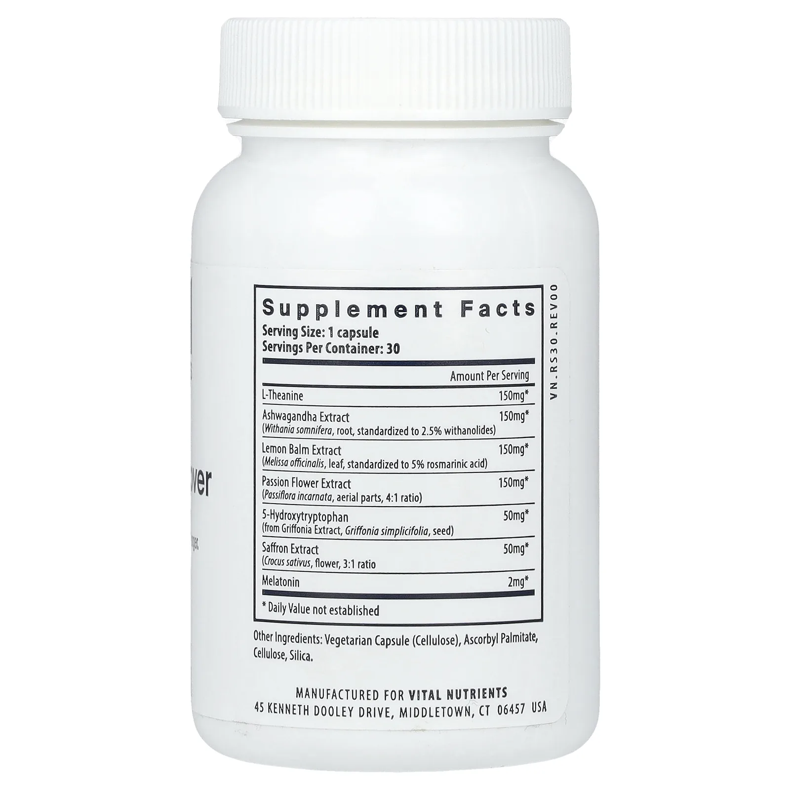 Vital Nutrients, средство для сна и восстановления, 30 веганских капсул