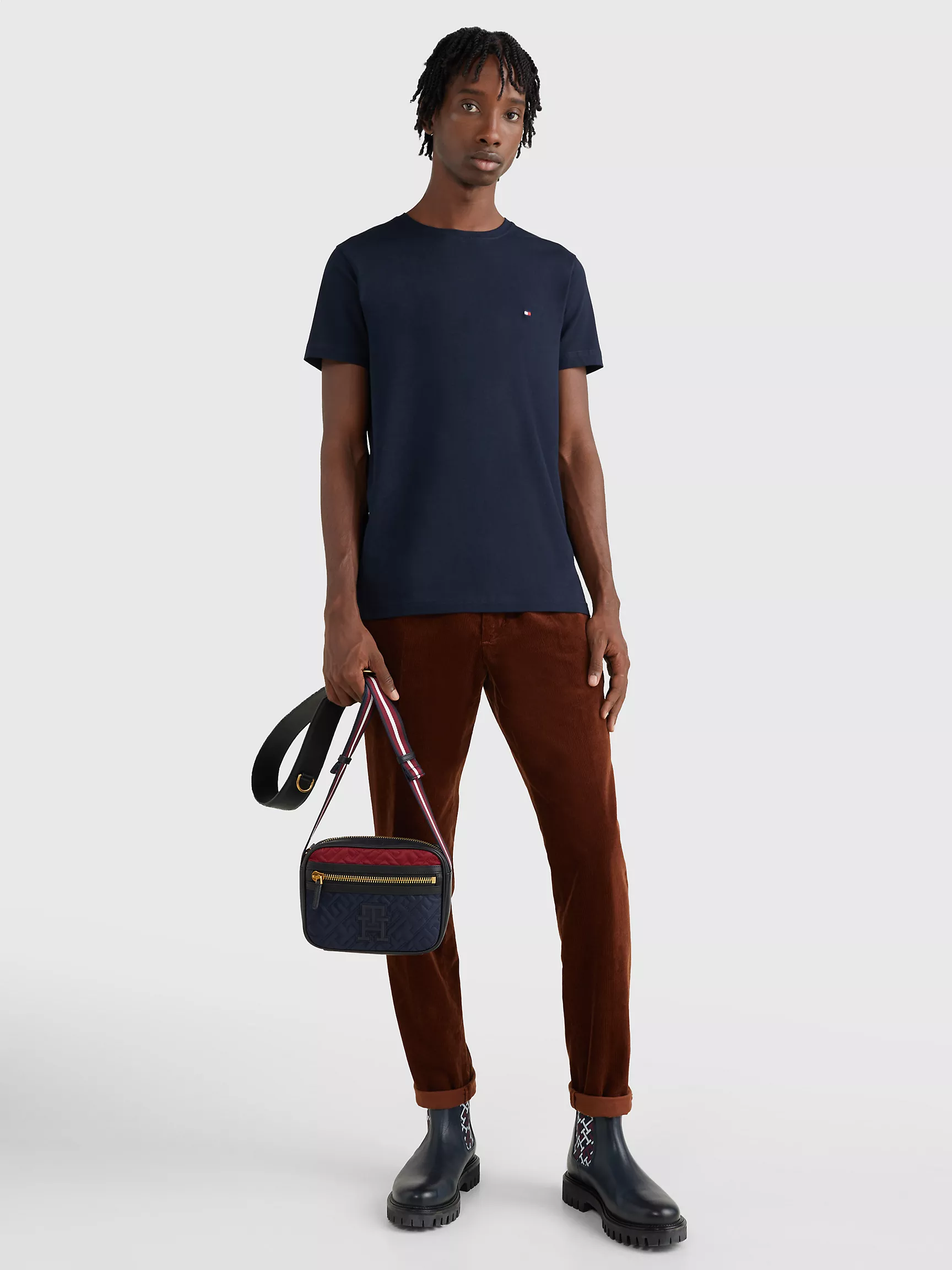 Мужская футболка Tommy Hilfiger, Футболка премиального качества сверхприталенного кроя