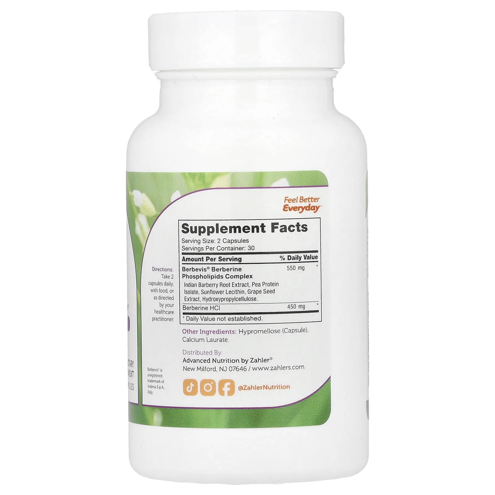 Zahler, Берберин, 60 капсул