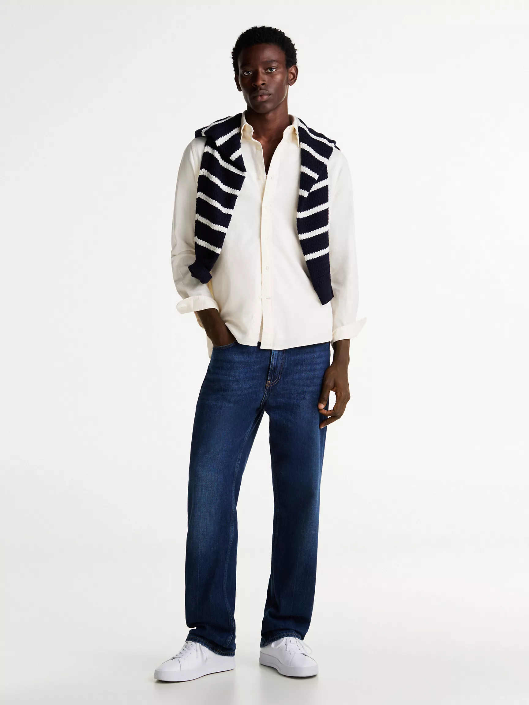 Мужская рубашка Tommy Hilfiger, Стандартная рубашка THFlex из мягкого хлопка