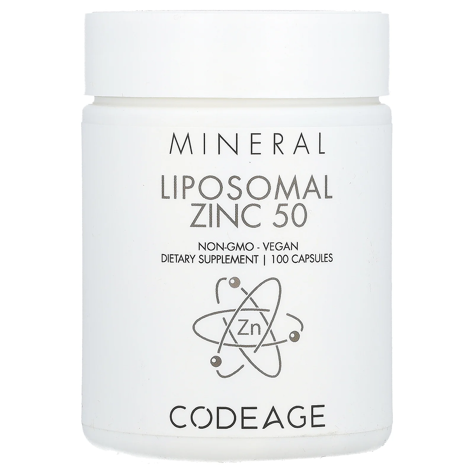 Codeage, минеральная добавка, липосомальный цинк 50, 100 капсул