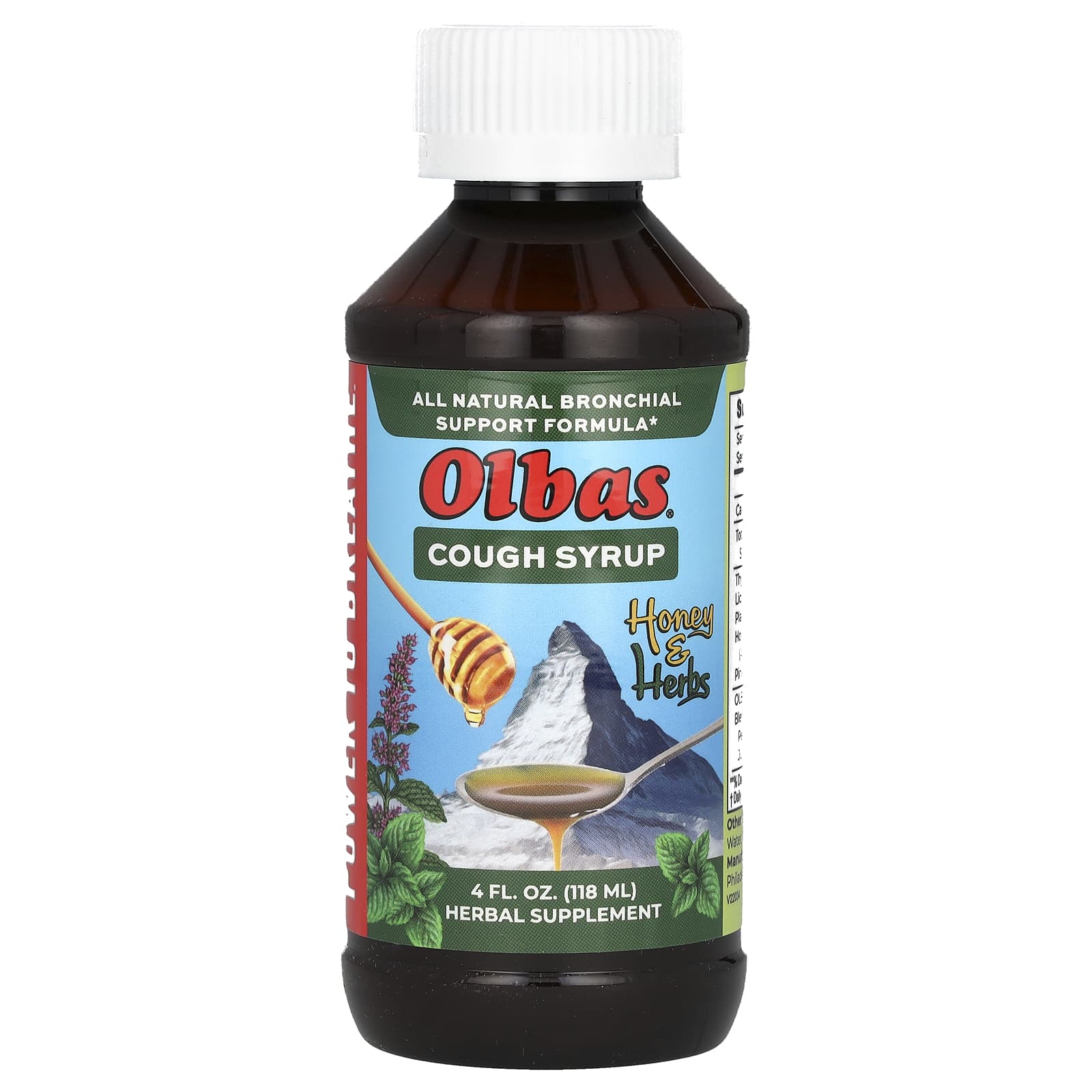 Olbas Therapeutic, Сироп от кашля, мед и травы, 118 мл (4 жидкие унции)
