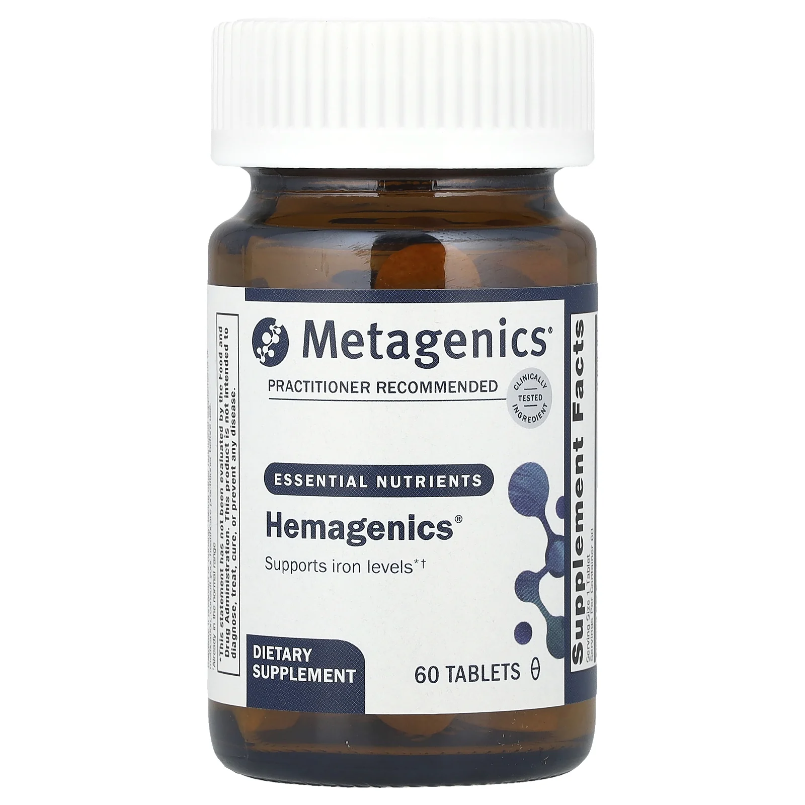Metagenics, Hemagenics®, 60 таблеток