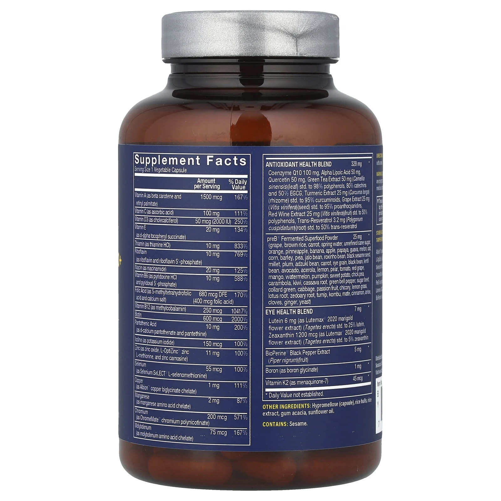 Vthrive, Bioactive Women's 50+ One Daily Multi, 60 растительных капсул