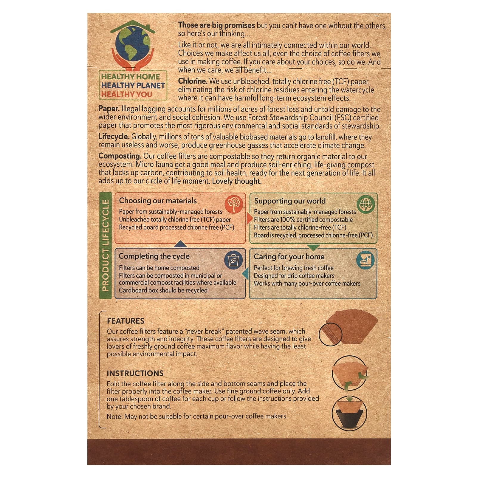 If You Care, фильтры для кофе, № 2, 100 шт.