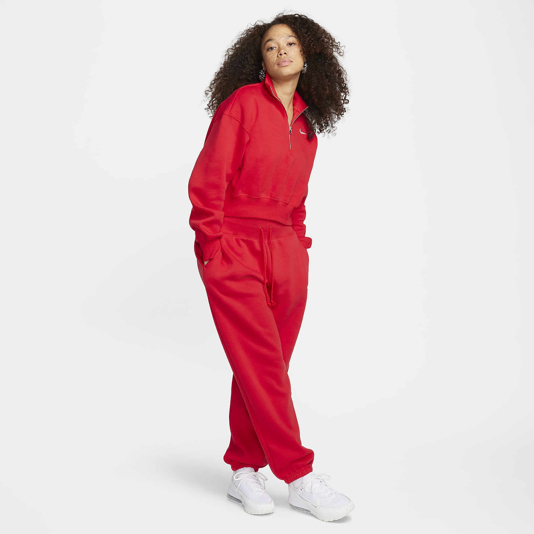 Nike Sportswear Phoenix Fleece Women's 1/4-Zip Cropped Sweatshirt
