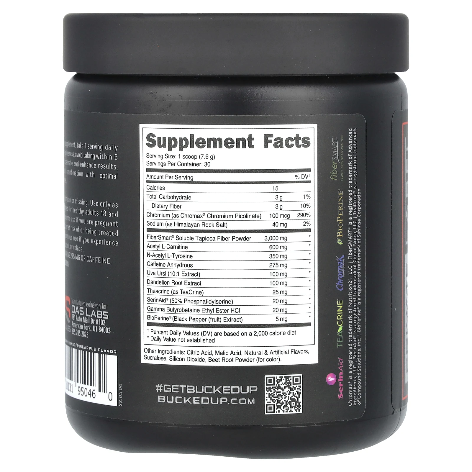 Bucked Up, Heat Hardcore, Майами, клубника, манго, ананас, 228 г (8 унций)