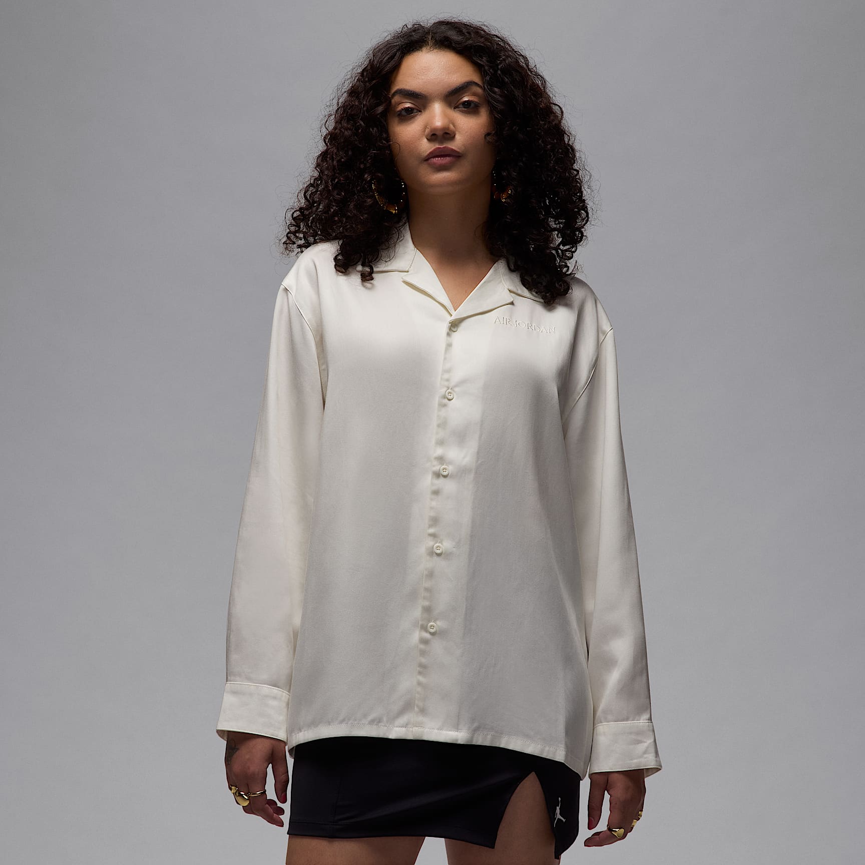 Air Jordan Women's Long-Sleeve Woven Top