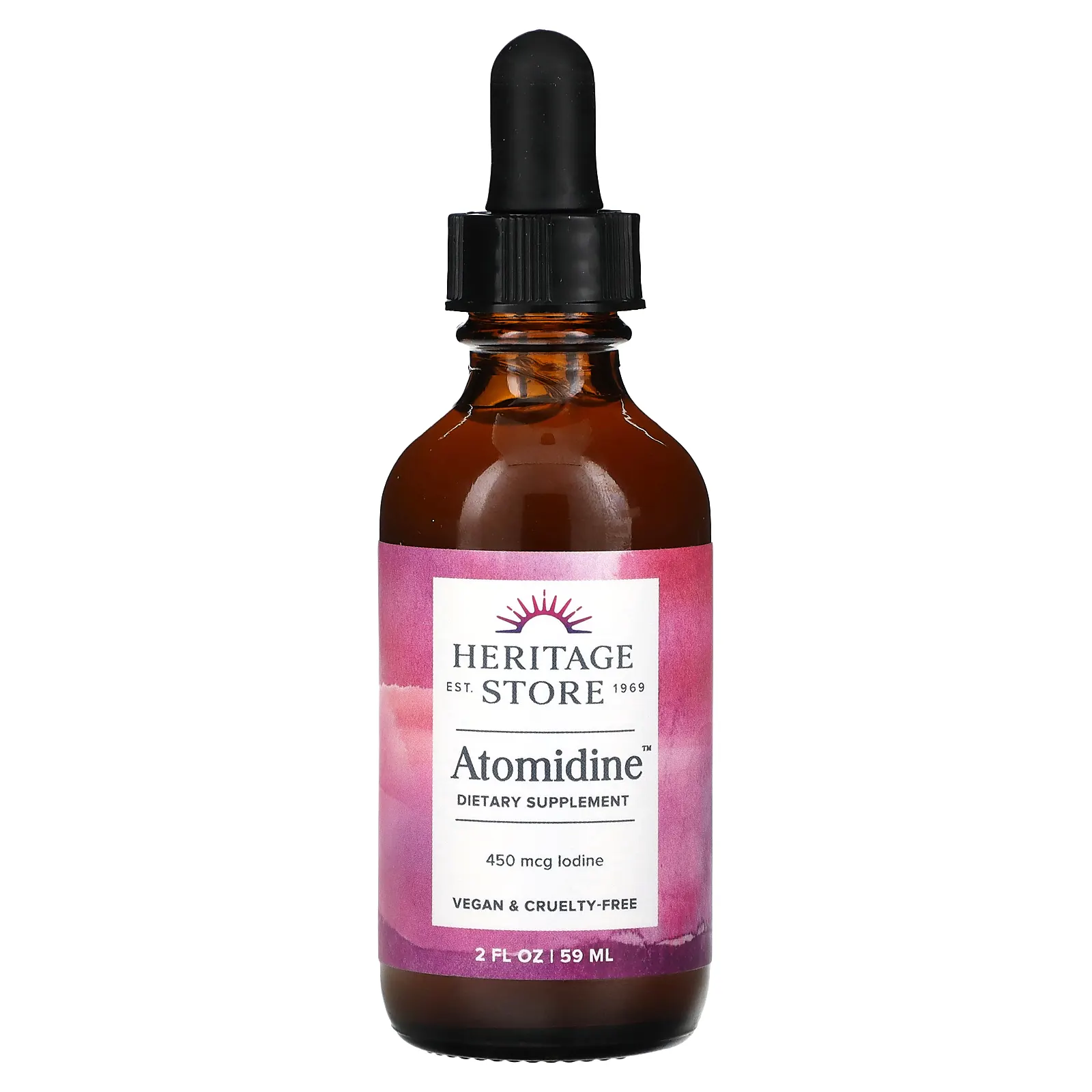 Heritage Store, азотин, 450 мкг, 59 мл (2 жидк. унции)