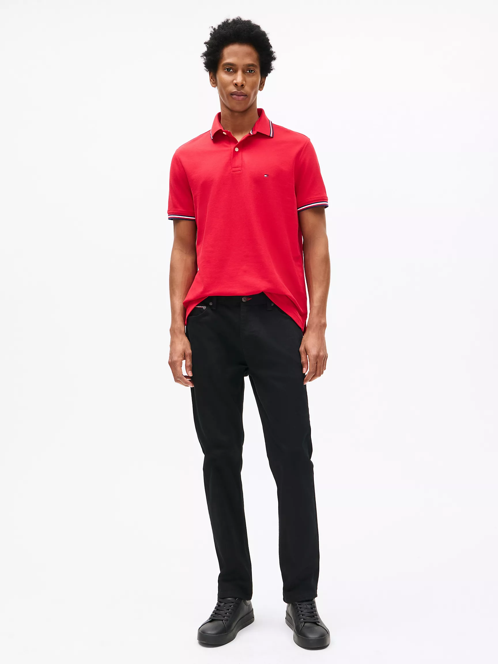 Мужское поло Tommy Hilfiger, Влагоотводящее поло Tommy стандартного кроя