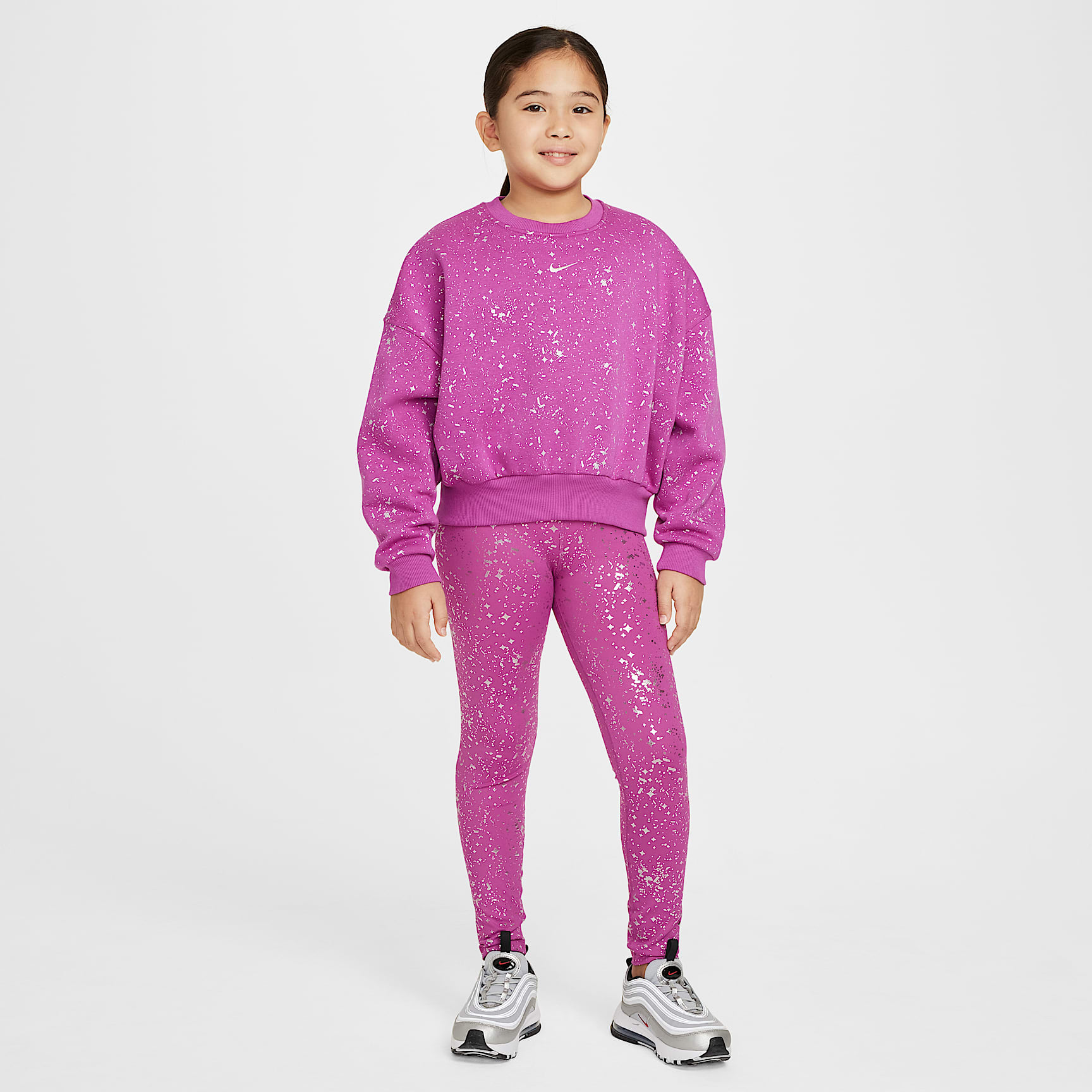 Nike One Big Kids' (Girls') Dri-FIT High-Waisted Leggings
